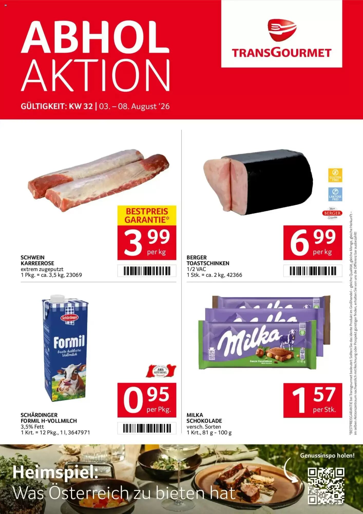 Transgourmet Flugblatt (ab 03.08.2026) - Angebote und Prospekt - Seite 1