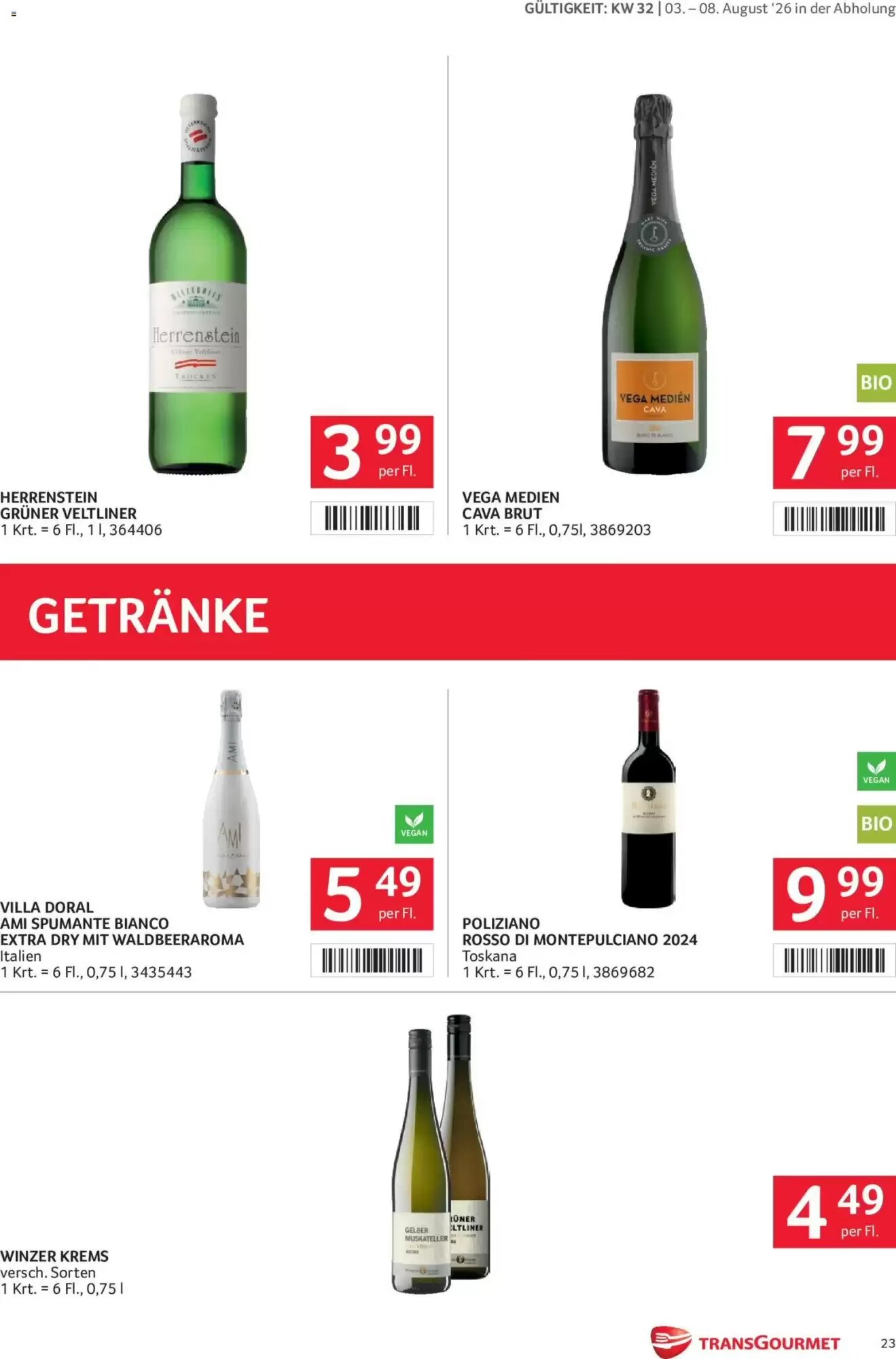 Transgourmet Flugblatt (ab 03.08.2026) - Angebote und Prospekt - Seite 23