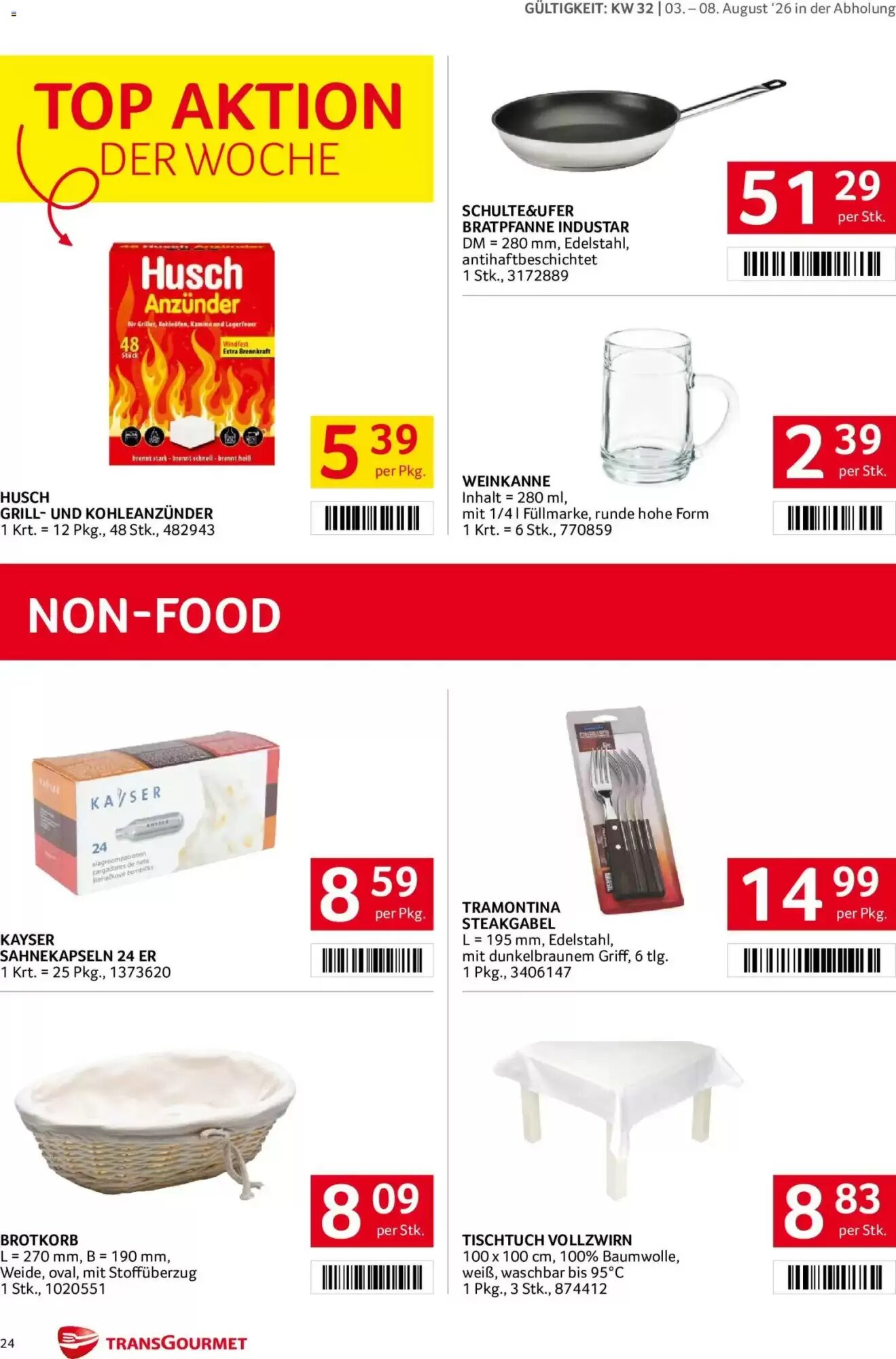 Transgourmet Flugblatt (ab 03.08.2026) - Angebote und Prospekt - Seite 24