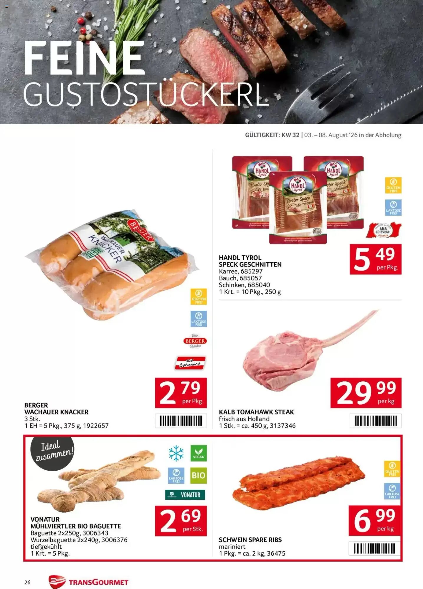 Transgourmet Flugblatt (ab 03.08.2026) - Angebote und Prospekt - Seite 26