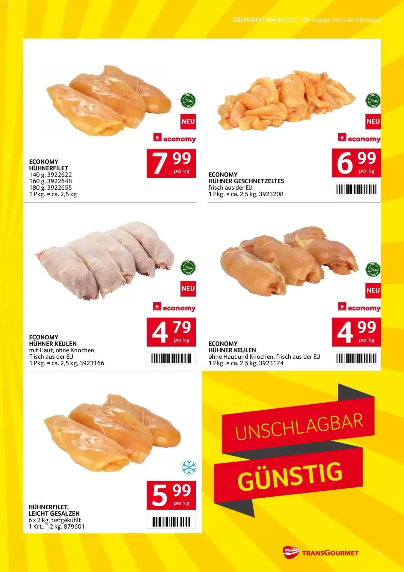 Transgourmet Flugblatt (ab 03.08.2026) - Angebote und Prospekt - Seite 3