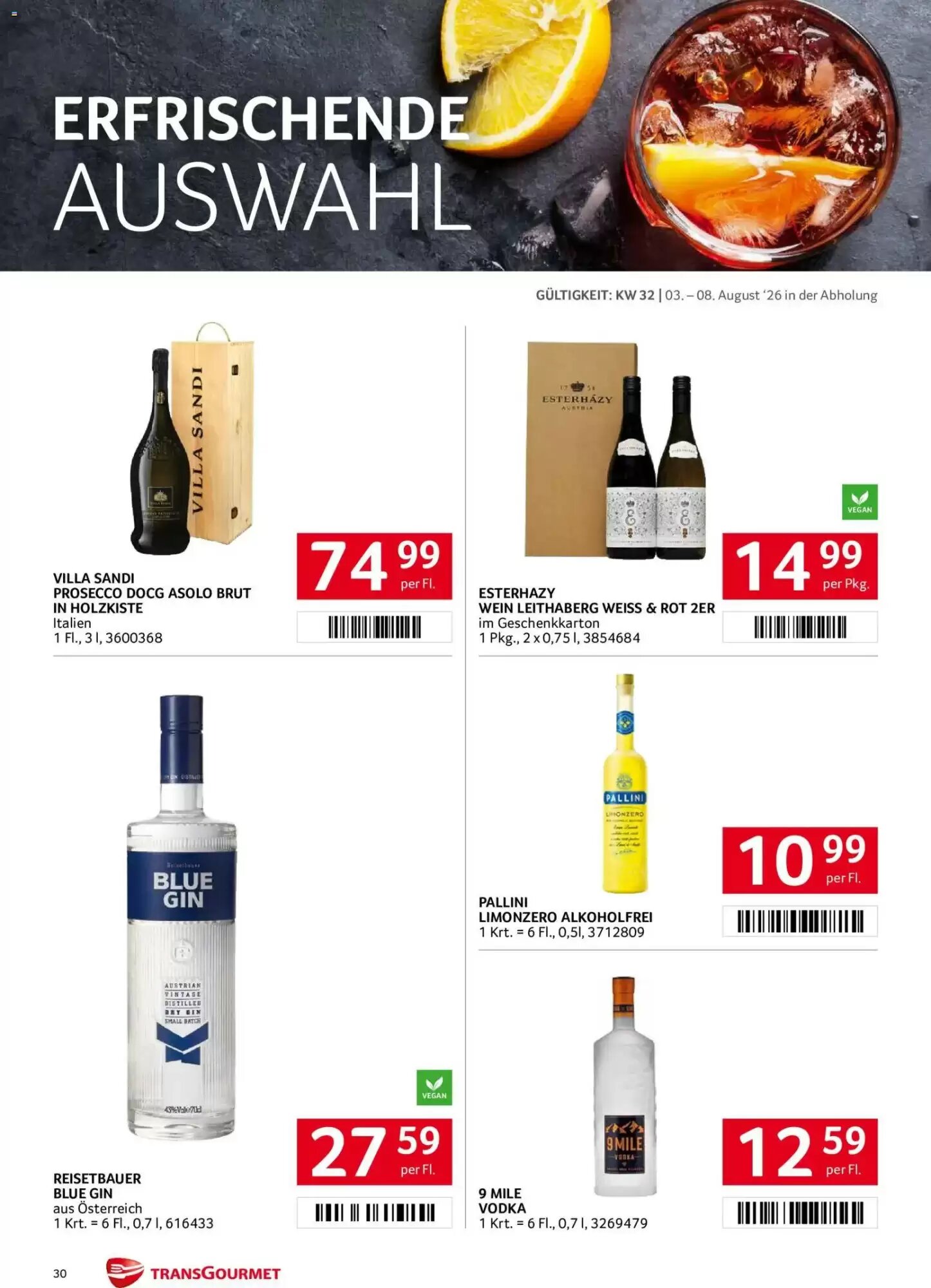 Transgourmet Flugblatt (ab 03.08.2026) - Angebote und Prospekt - Seite 30