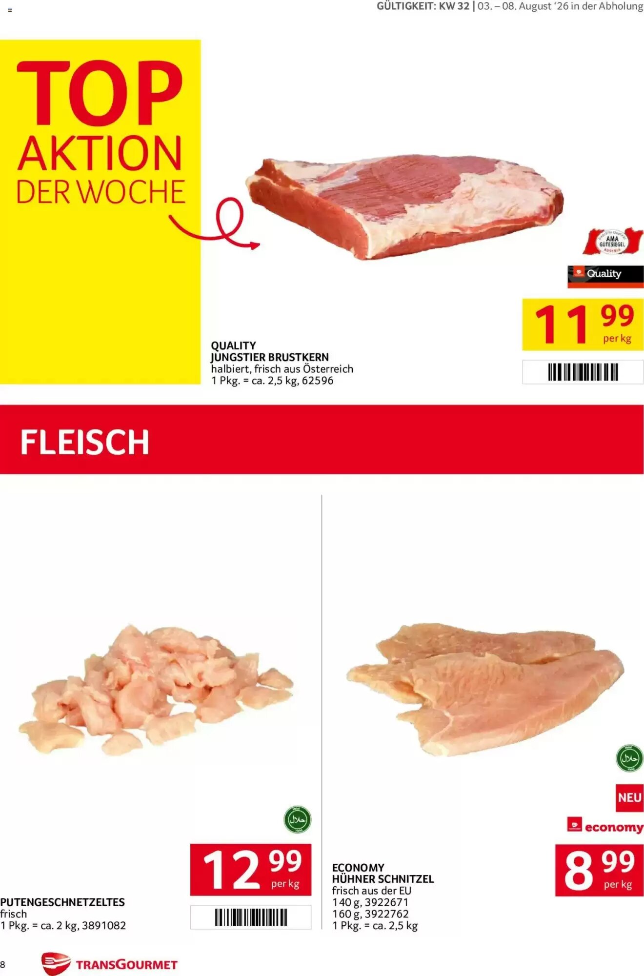 Transgourmet Flugblatt (ab 03.08.2026) - Angebote und Prospekt - Seite 8