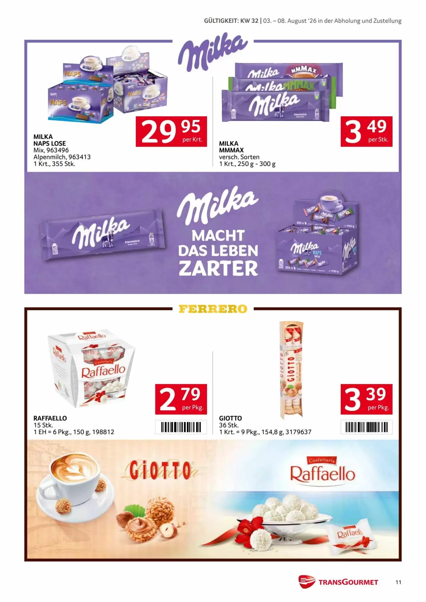 Transgourmet Flugblatt (ab 03.08.2026) - Angebote und Prospekt - Seite 11