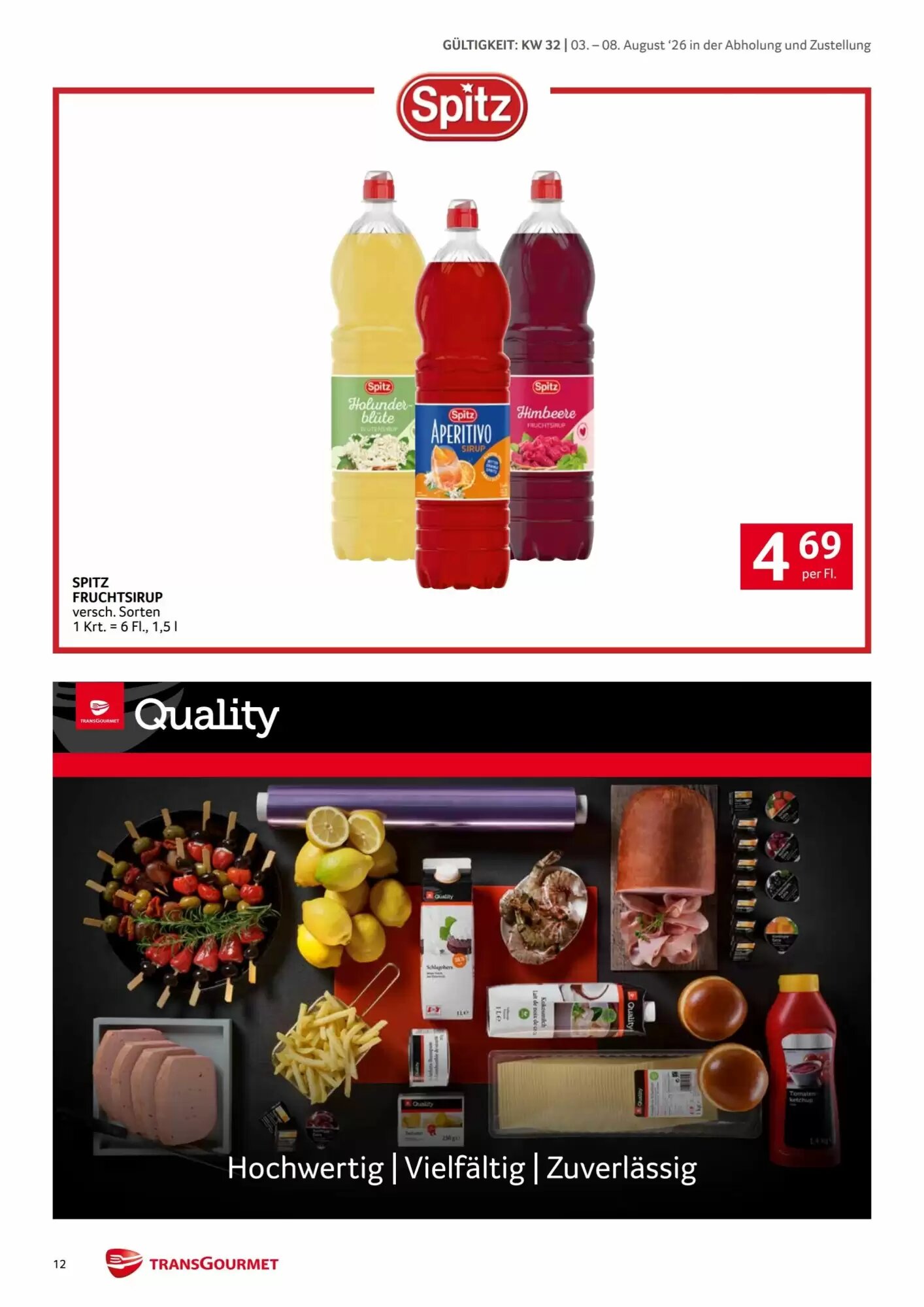 Transgourmet Flugblatt (ab 03.08.2026) - Angebote und Prospekt - Seite 12