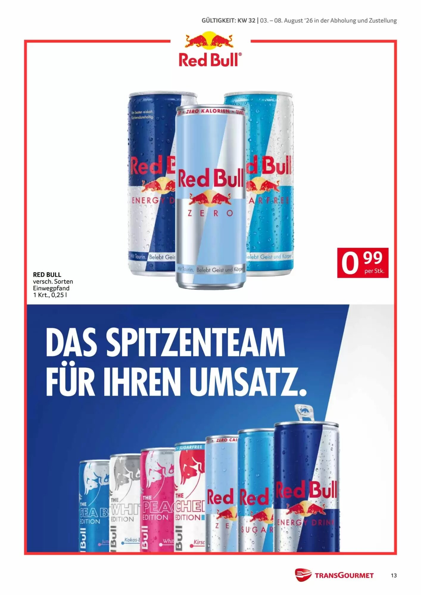 Transgourmet Flugblatt (ab 03.08.2026) - Angebote und Prospekt - Seite 13