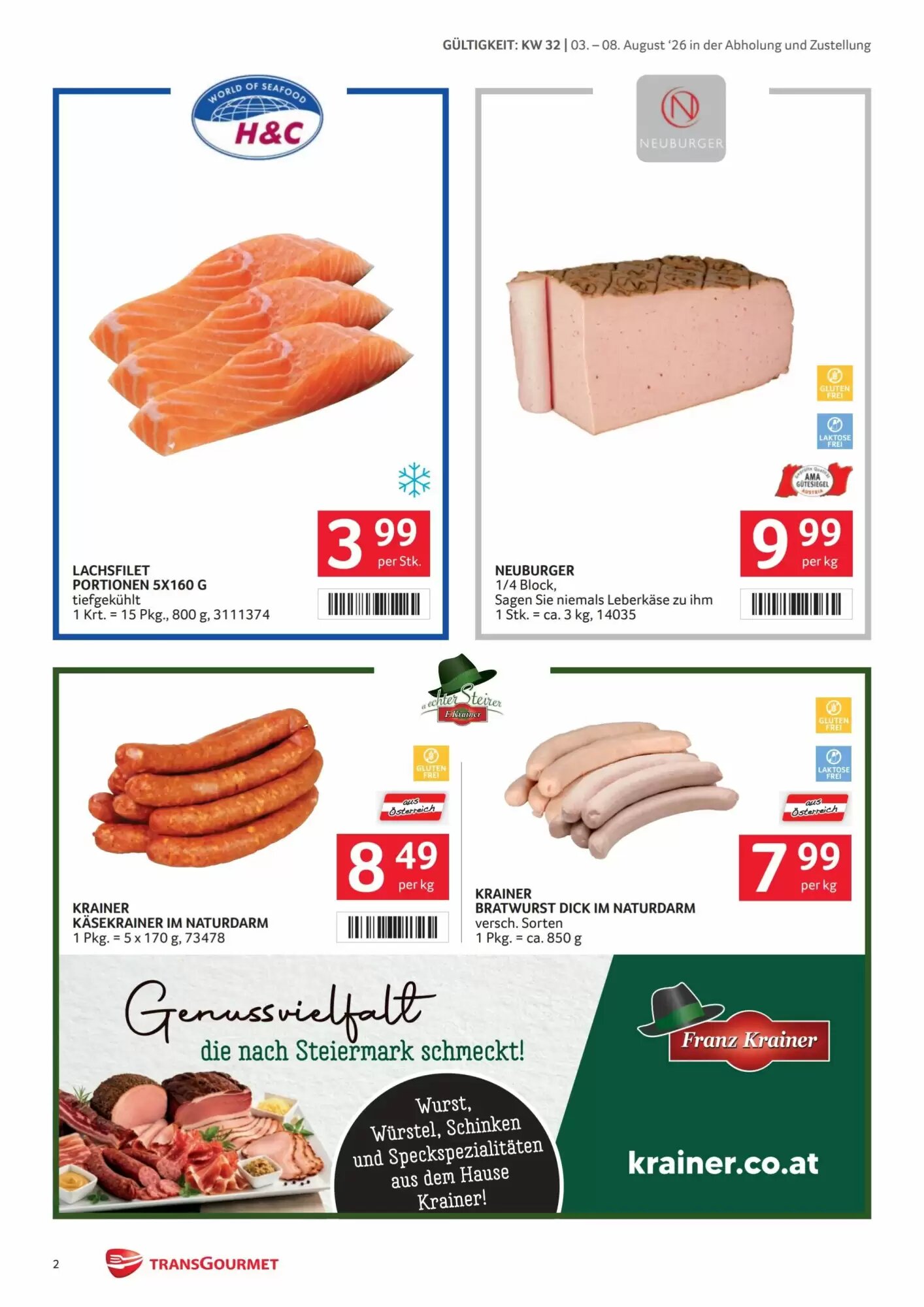 Transgourmet Flugblatt (ab 03.08.2026) - Angebote und Prospekt - Seite 2