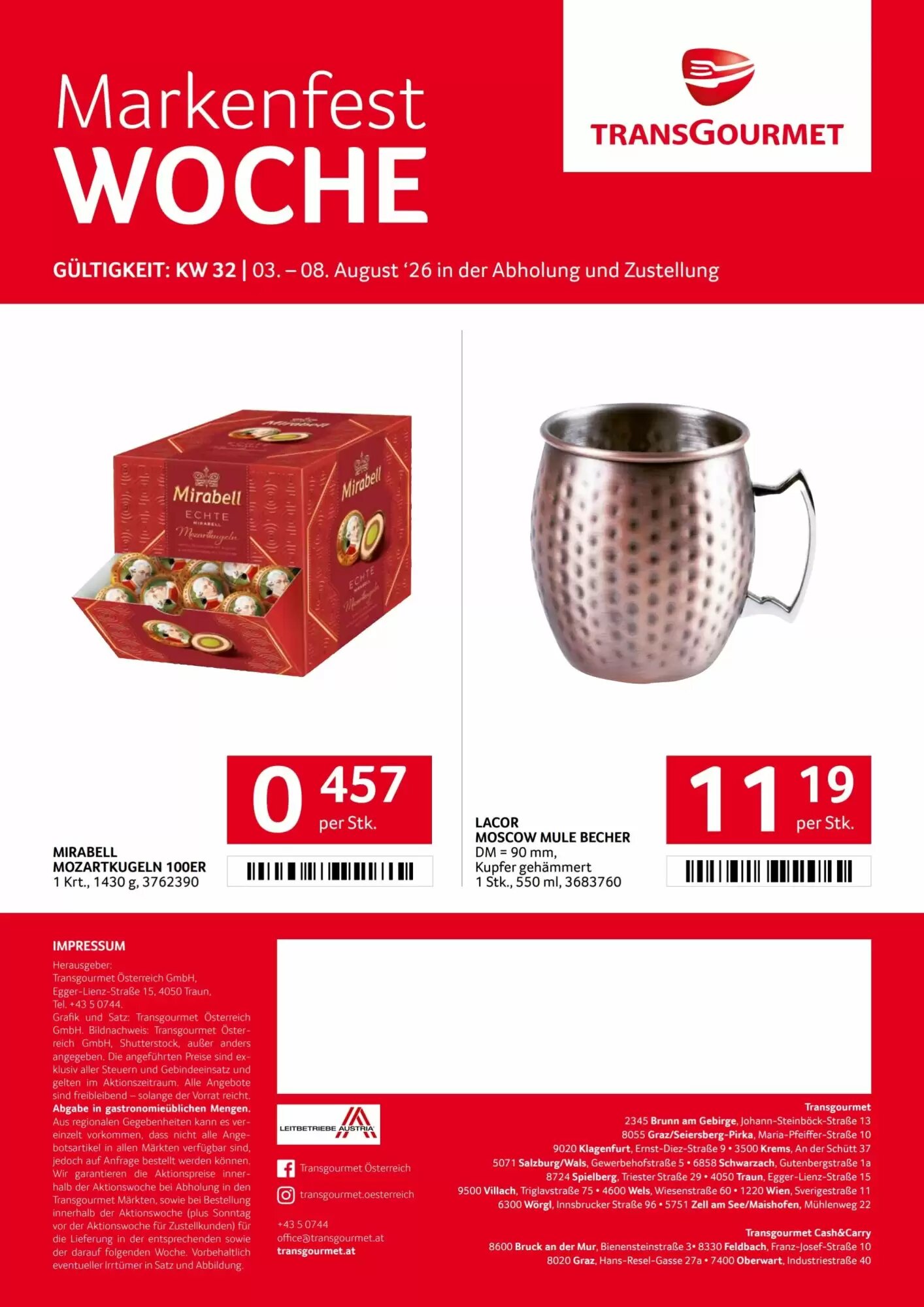 Transgourmet Flugblatt (ab 03.08.2026) - Angebote und Prospekt - Seite 20