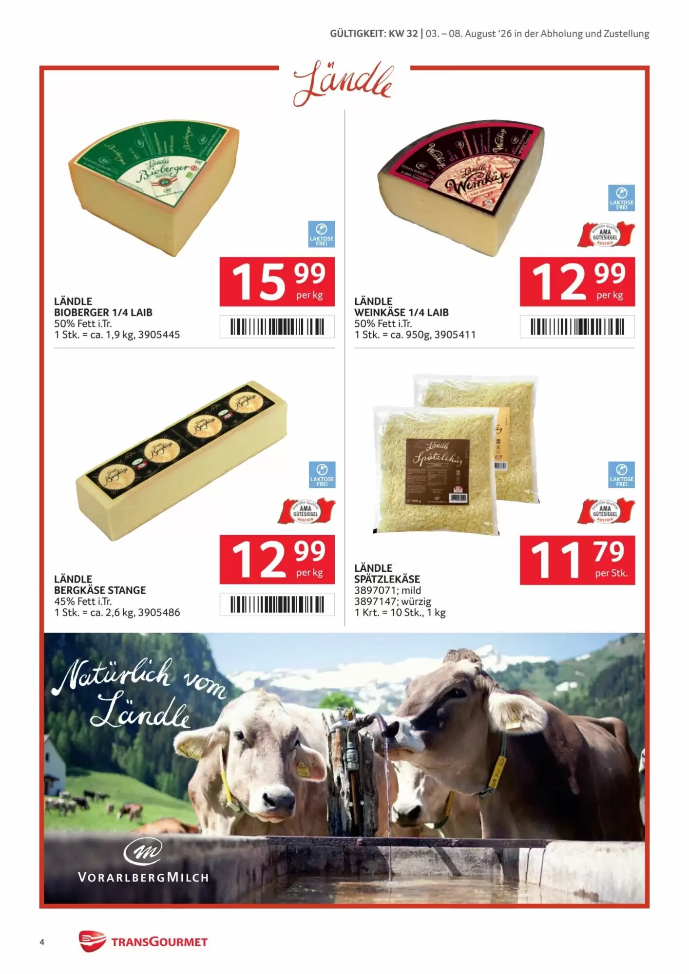 Transgourmet Flugblatt (ab 03.08.2026) - Angebote und Prospekt - Seite 4