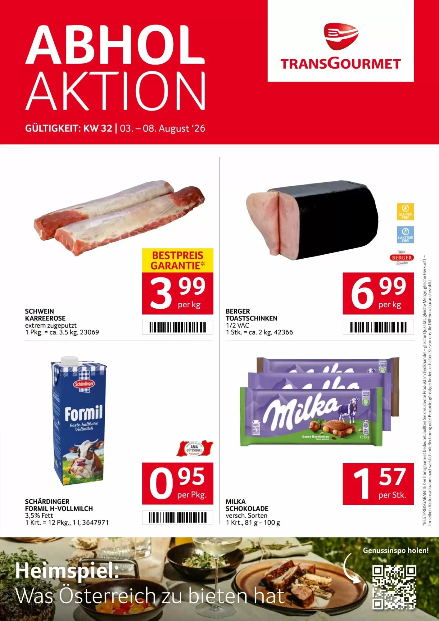 Transgourmet Flugblatt (ab 03.08.2026) - Angebote und Prospekt - Seite 1