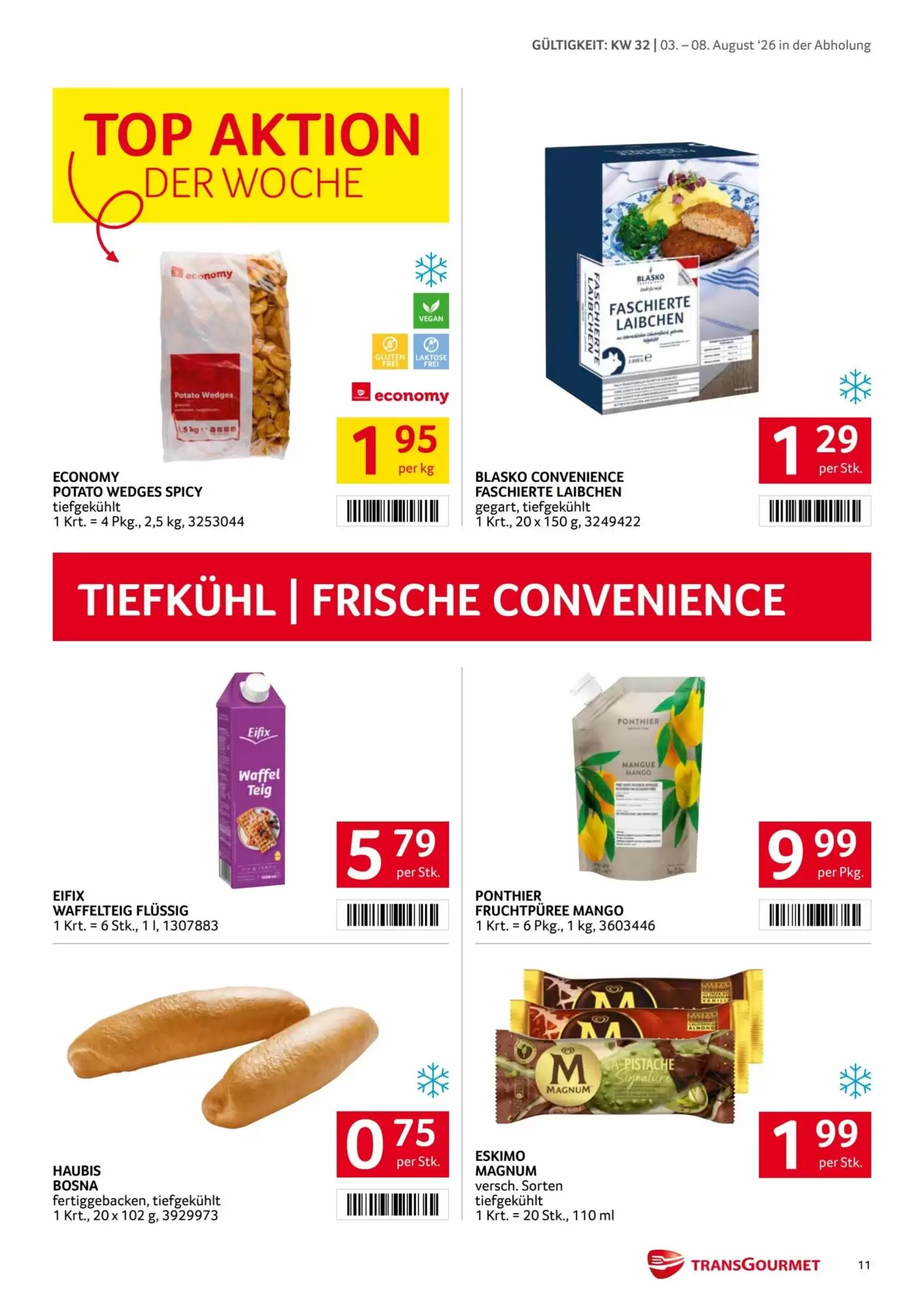 Transgourmet Flugblatt (ab 03.08.2026) - Angebote und Prospekt - Seite 11