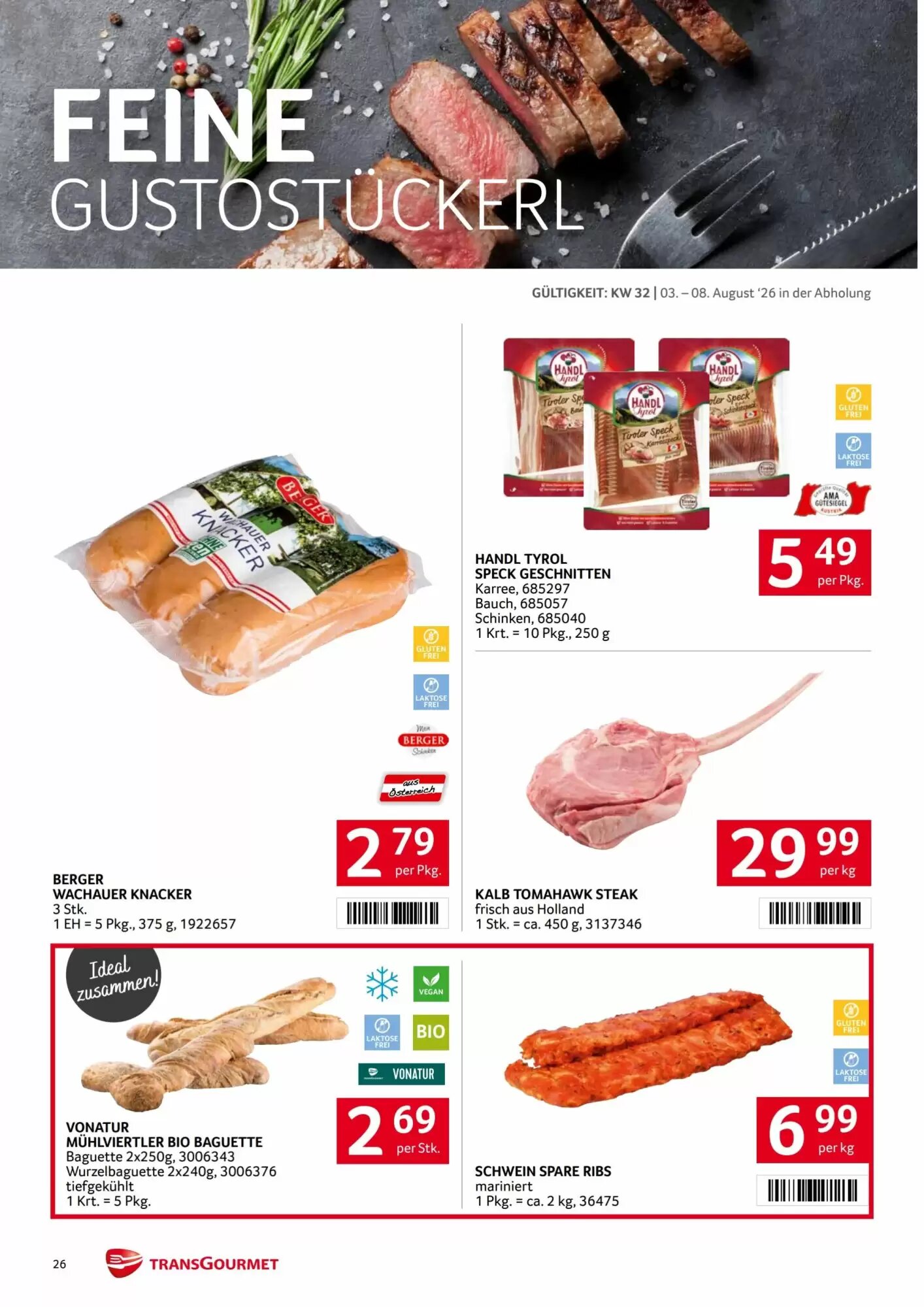 Transgourmet Flugblatt (ab 03.08.2026) - Angebote und Prospekt - Seite 26