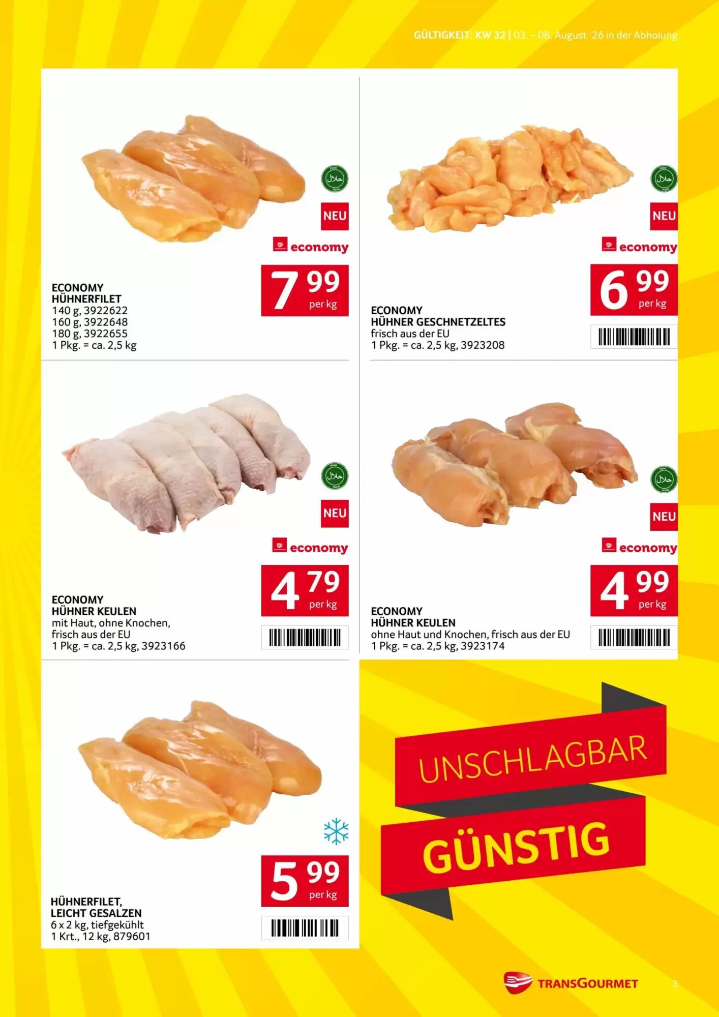 Transgourmet Flugblatt (ab 03.08.2026) - Angebote und Prospekt - Seite 3
