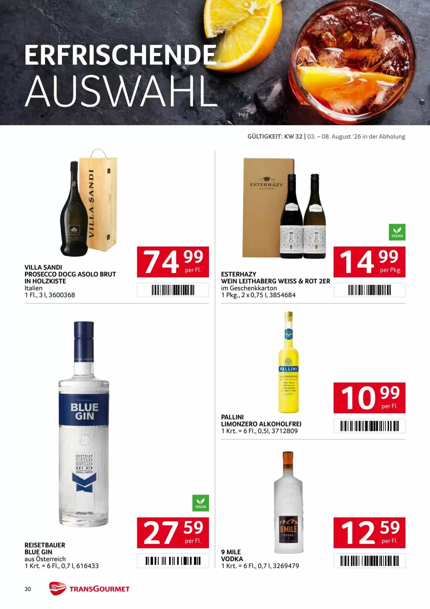 Transgourmet Flugblatt (ab 03.08.2026) - Angebote und Prospekt - Seite 30