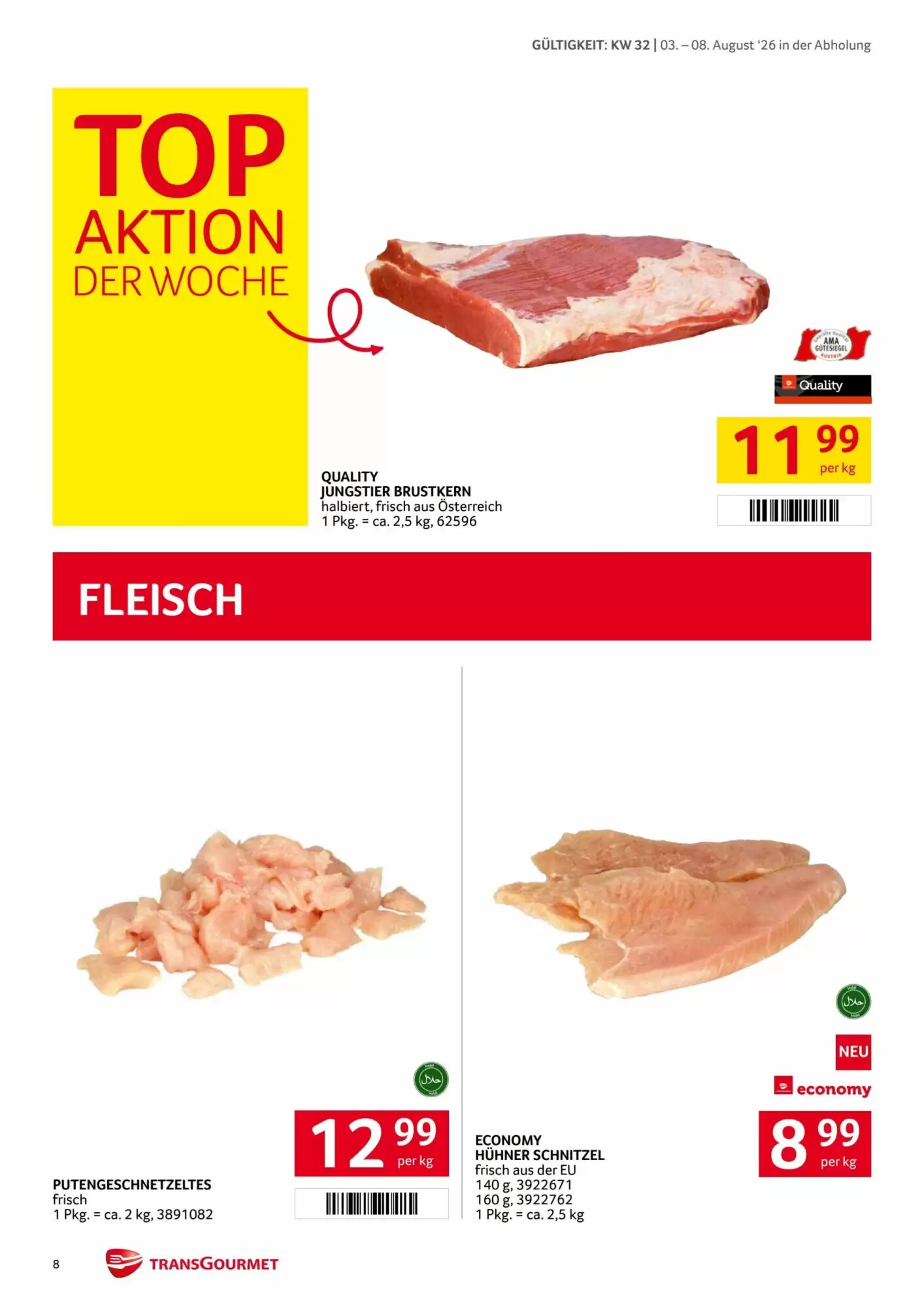 Transgourmet Flugblatt (ab 03.08.2026) - Angebote und Prospekt - Seite 8