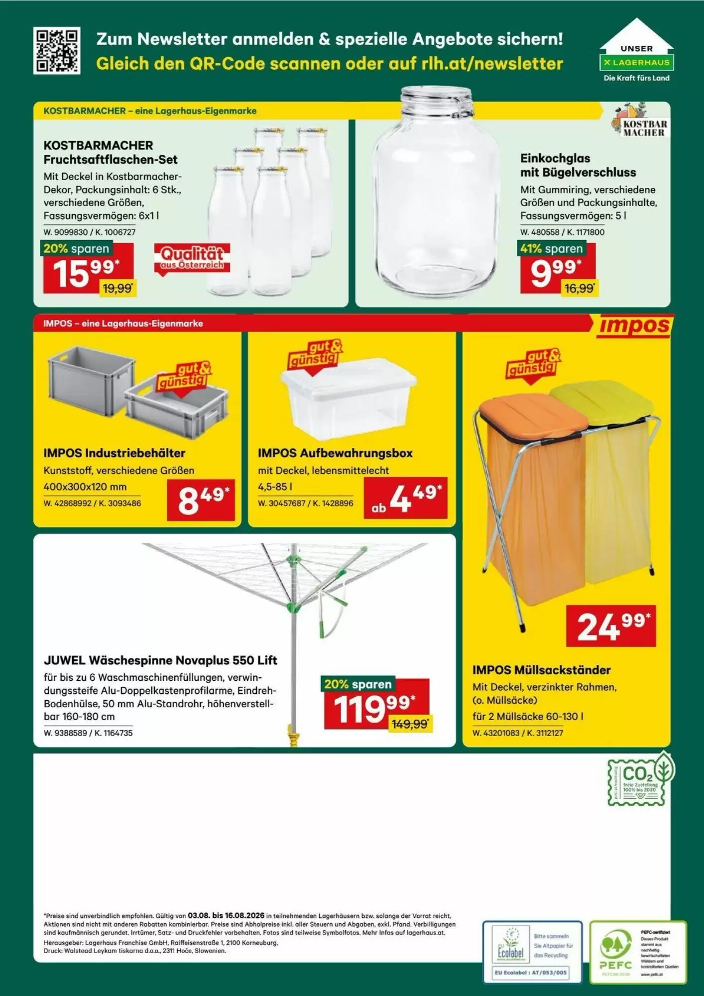 Lagerhaus Graz Land Flugblatt (ab 03.08.2026) - Angebote und Prospekt - Seite 6