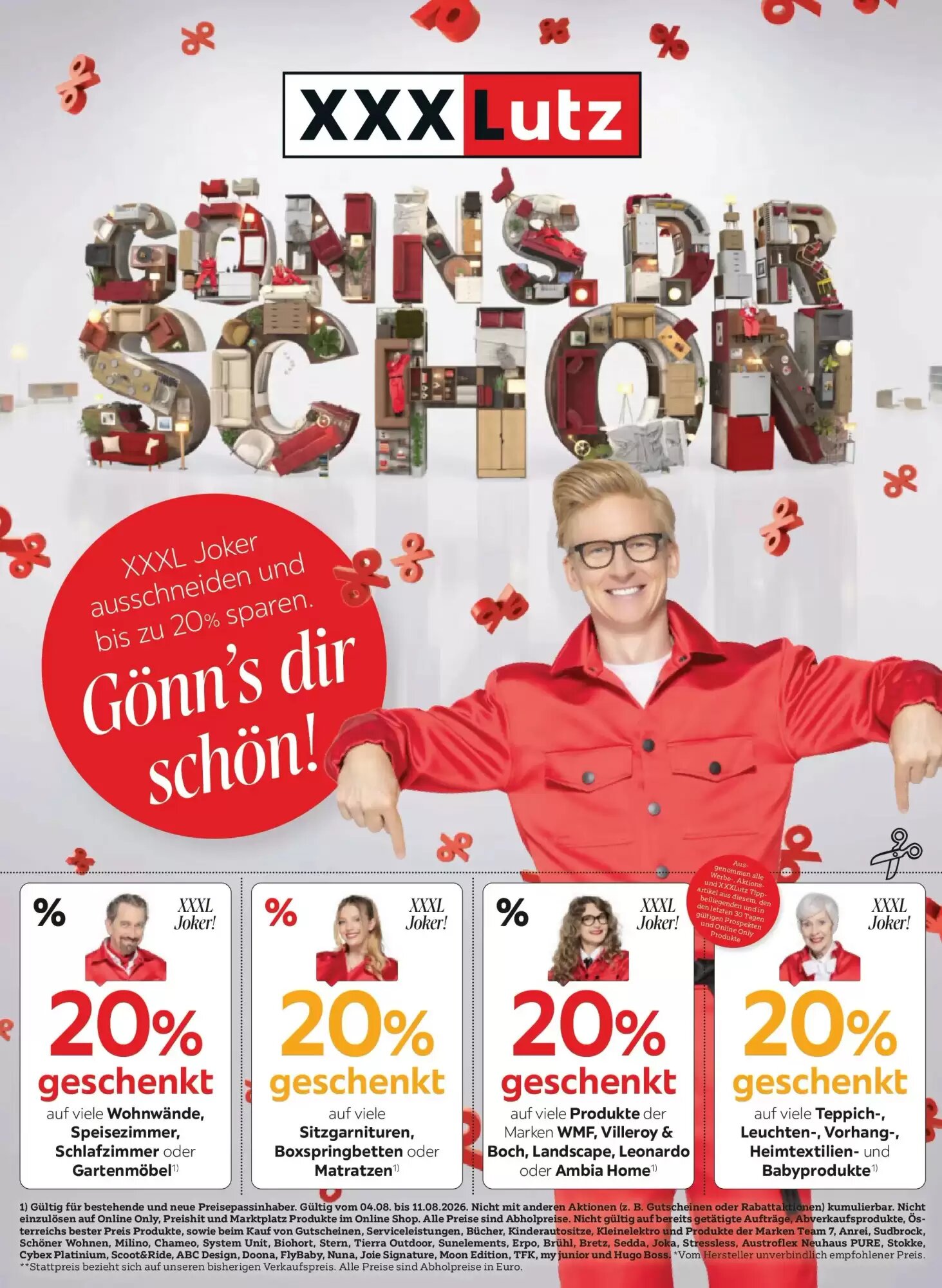 XXXLutz Flugblatt (ab 04.08.2026) - Angebote und Prospekt - Seite 1