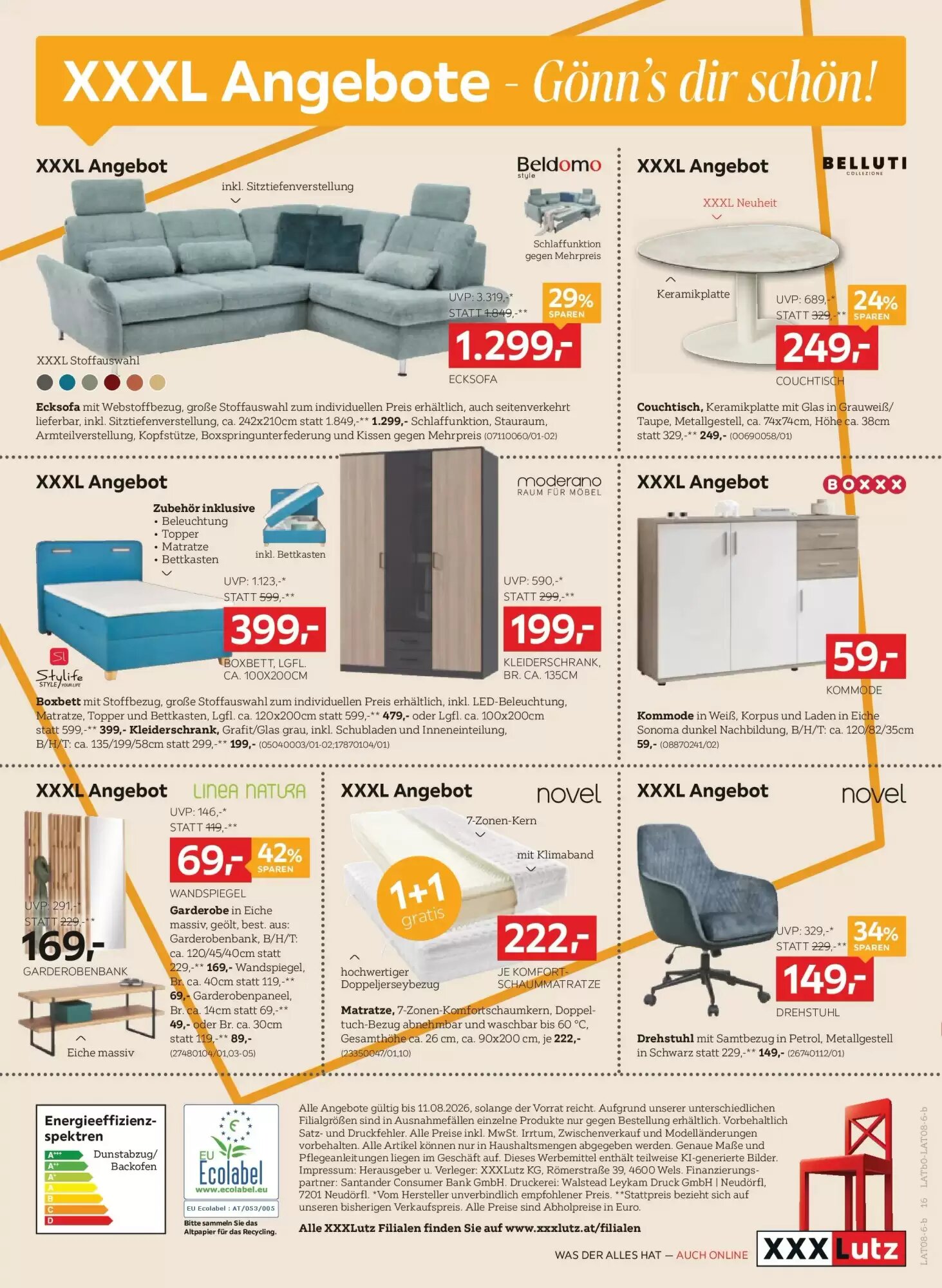XXXLutz Flugblatt (ab 04.08.2026) - Angebote und Prospekt - Seite 16