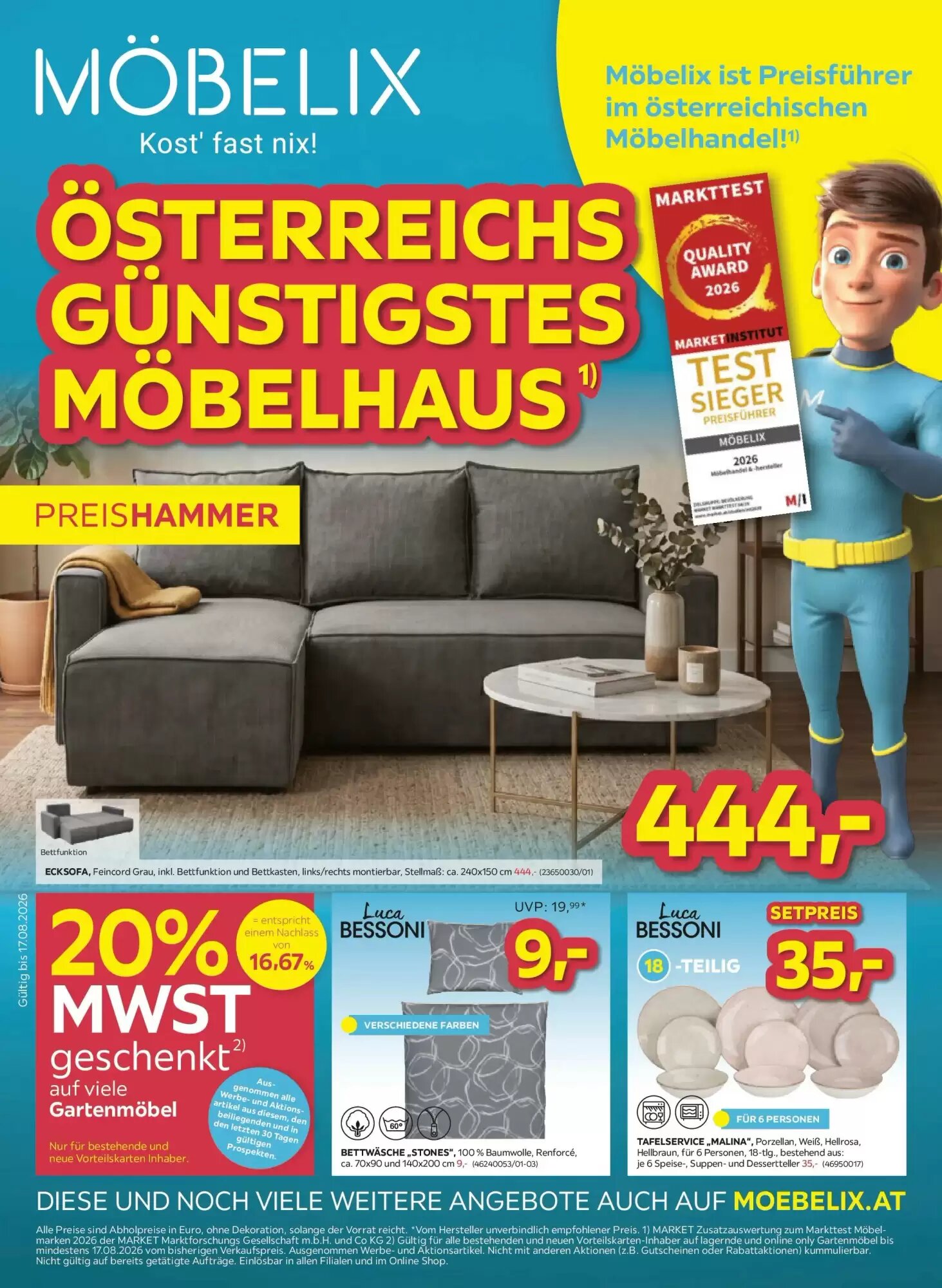 Möbelix Flugblatt (ab 04.08.2026) - Angebote und Prospekt - Seite 1