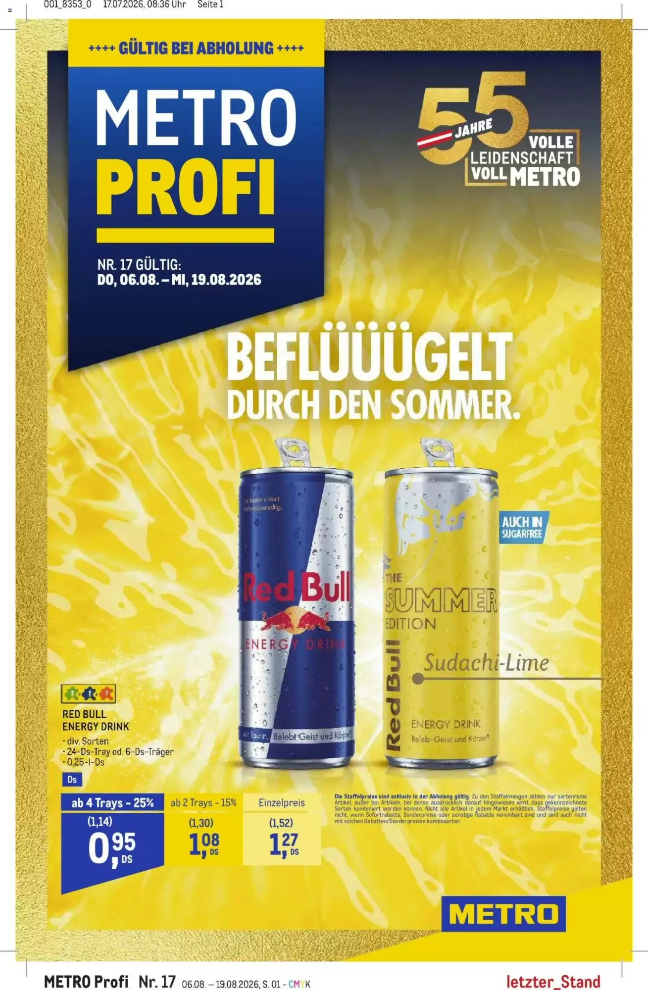 Metro Flugblatt (ab 06.08.2026) - Angebote und Prospekt - Seite 1