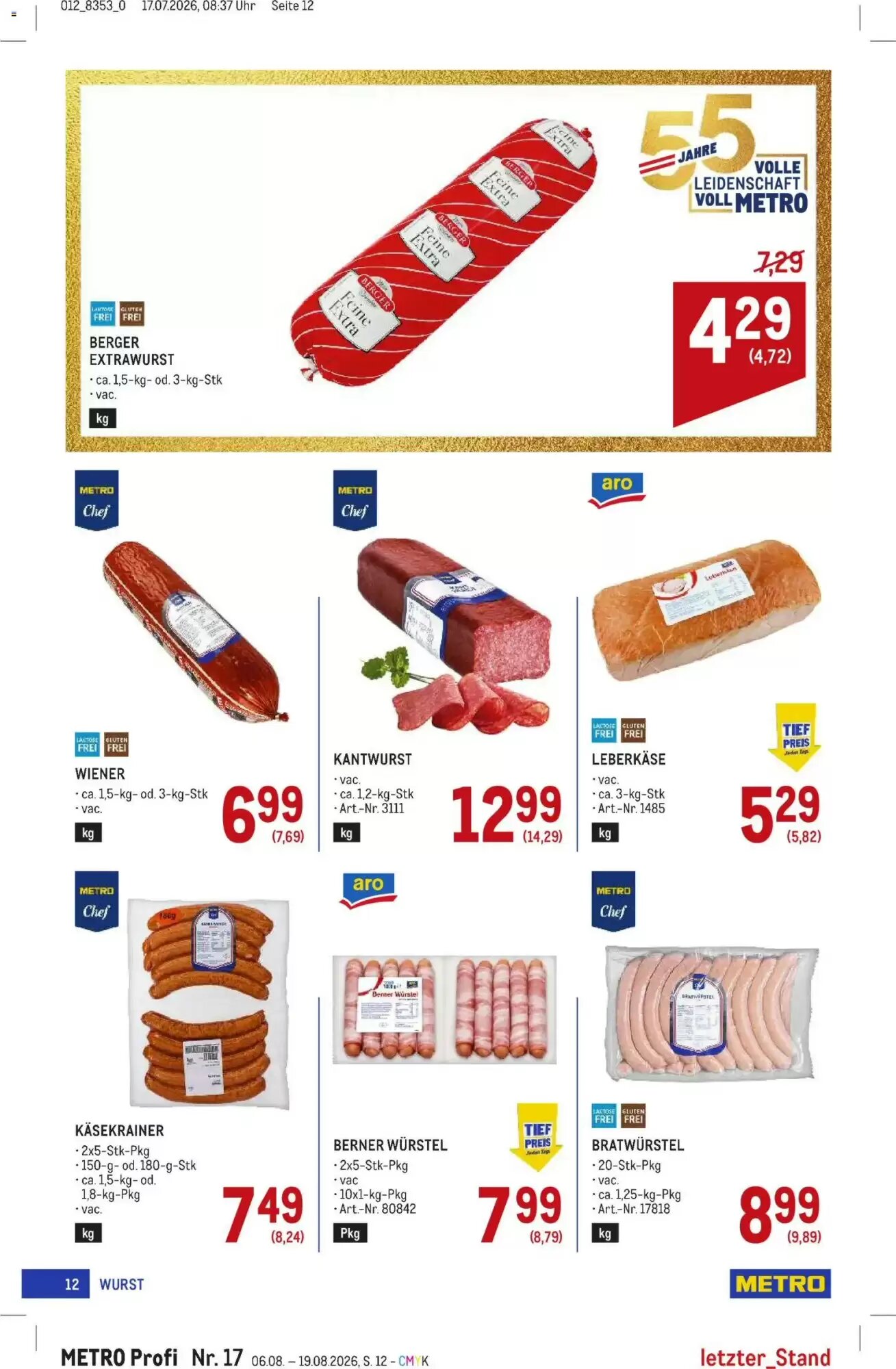 Metro Flugblatt (ab 06.08.2026) - Angebote und Prospekt - Seite 12