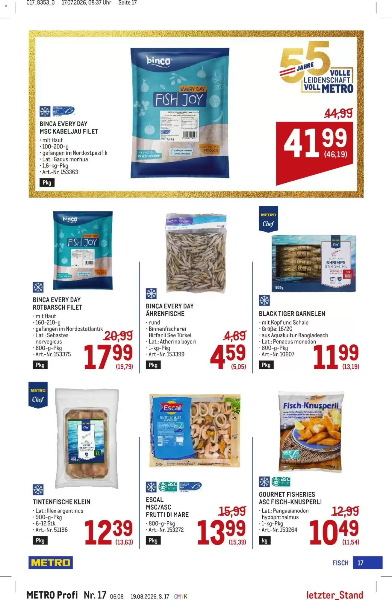 Metro Flugblatt (ab 06.08.2026) - Angebote und Prospekt - Seite 17