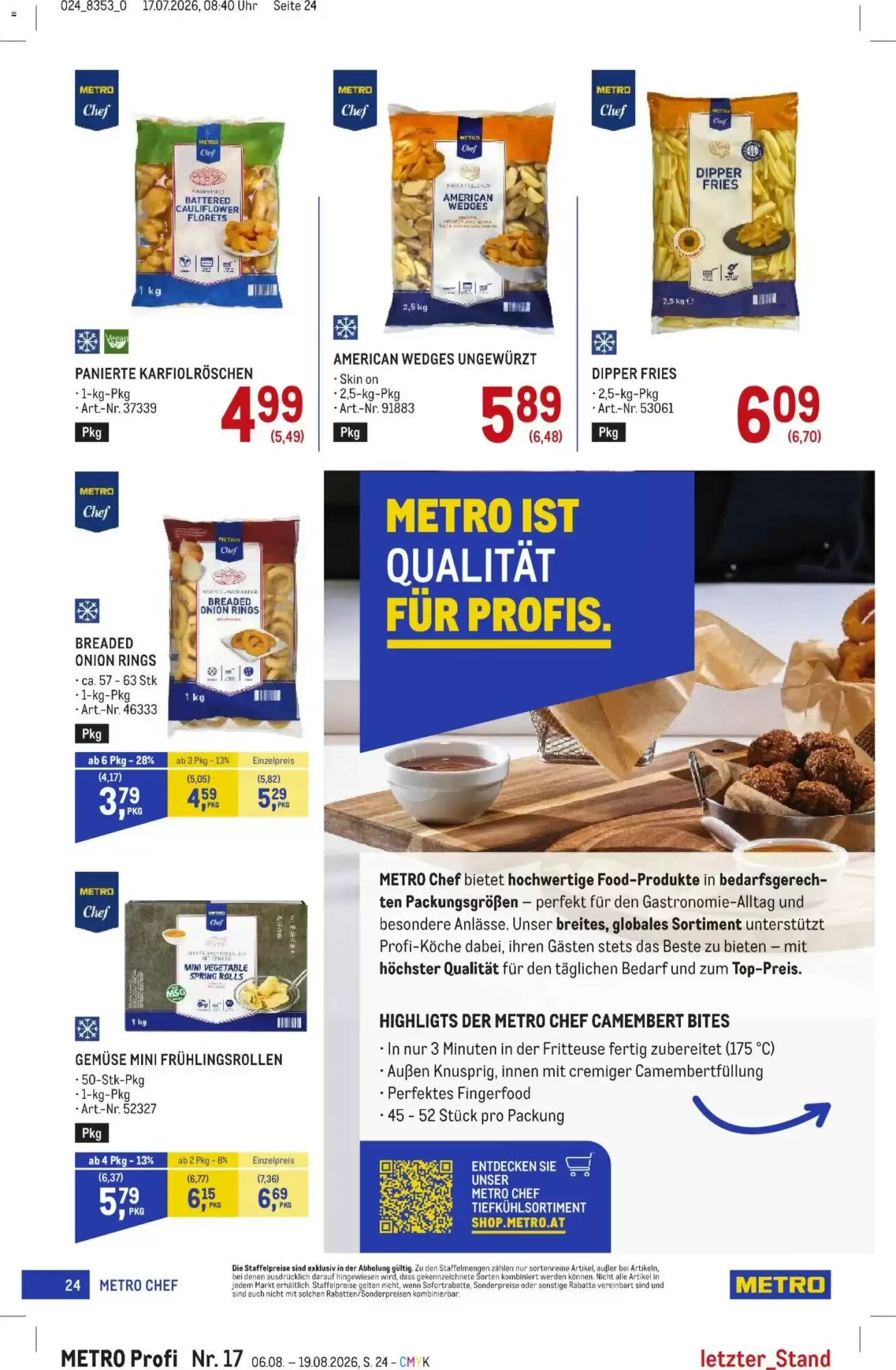 Metro Flugblatt (ab 06.08.2026) - Angebote und Prospekt - Seite 24