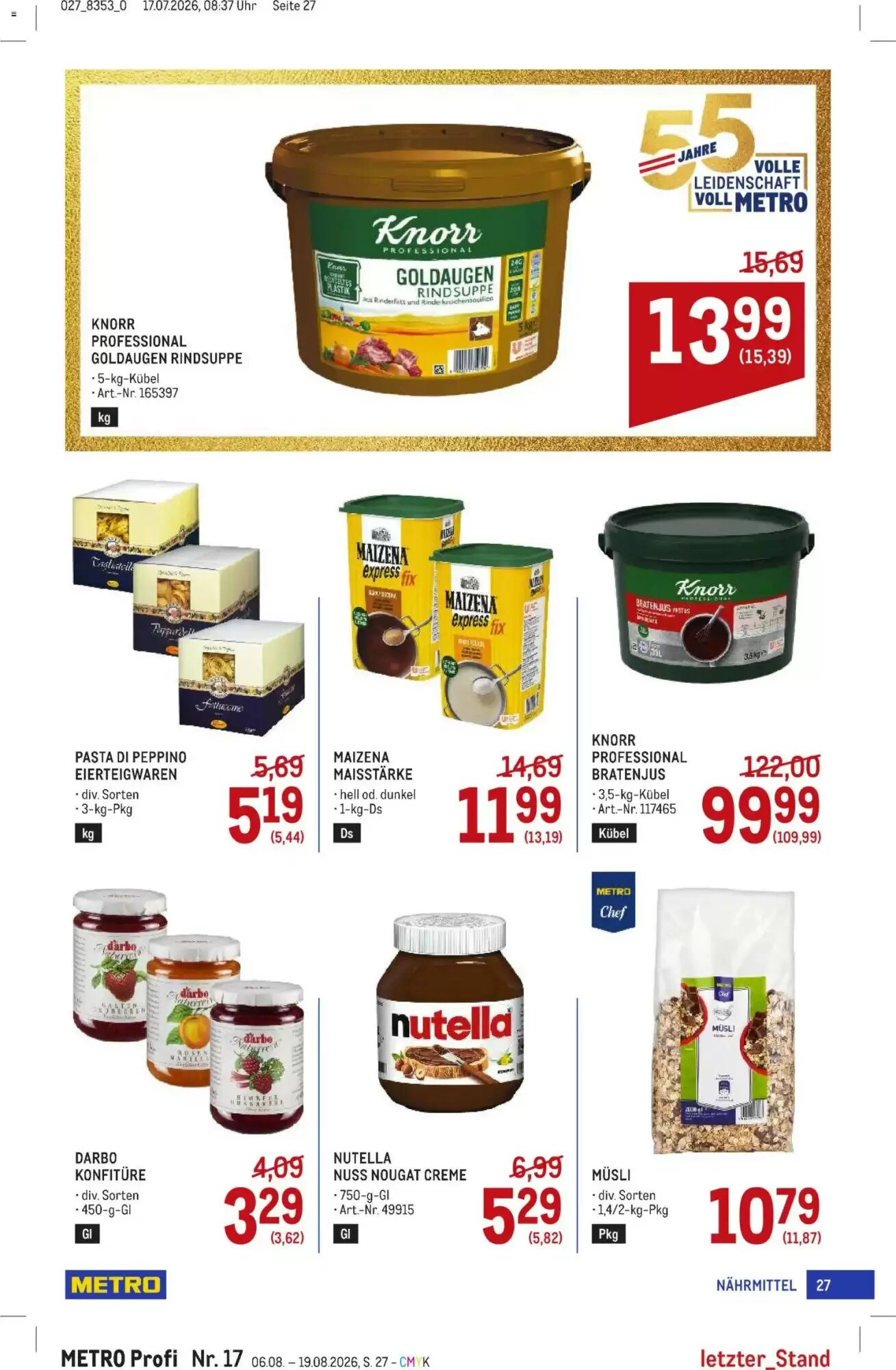 Metro Flugblatt (ab 06.08.2026) - Angebote und Prospekt - Seite 27