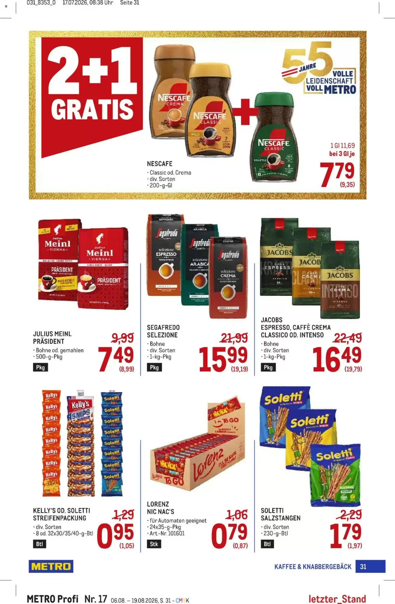 Metro Flugblatt (ab 06.08.2026) - Angebote und Prospekt - Seite 31