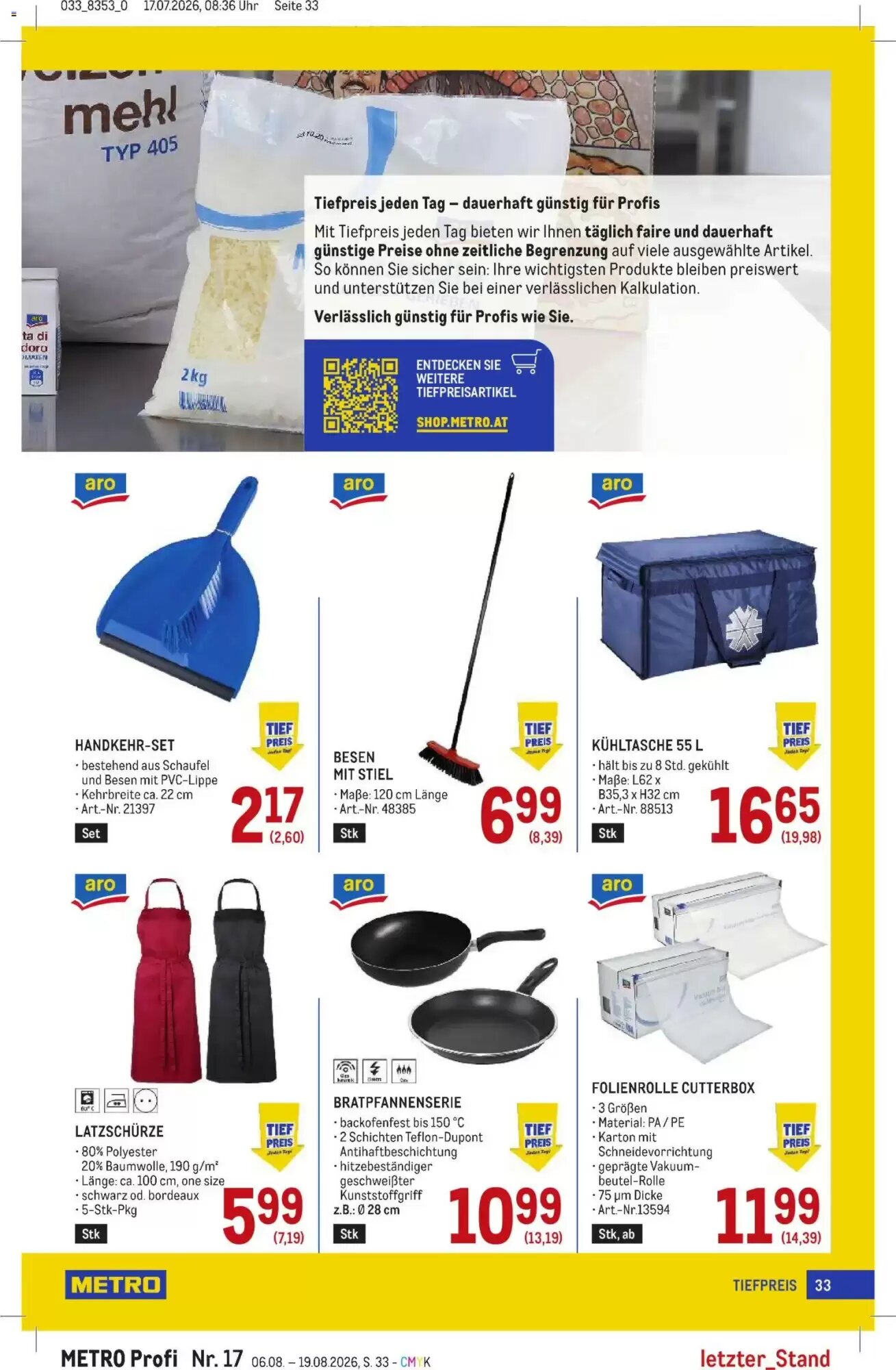 Metro Flugblatt (ab 06.08.2026) - Angebote und Prospekt - Seite 33