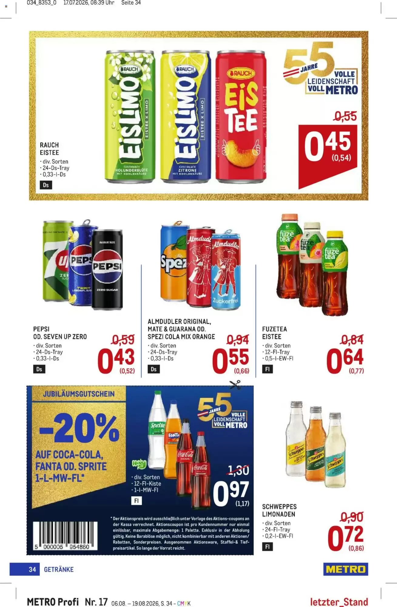 Metro Flugblatt (ab 06.08.2026) - Angebote und Prospekt - Seite 34