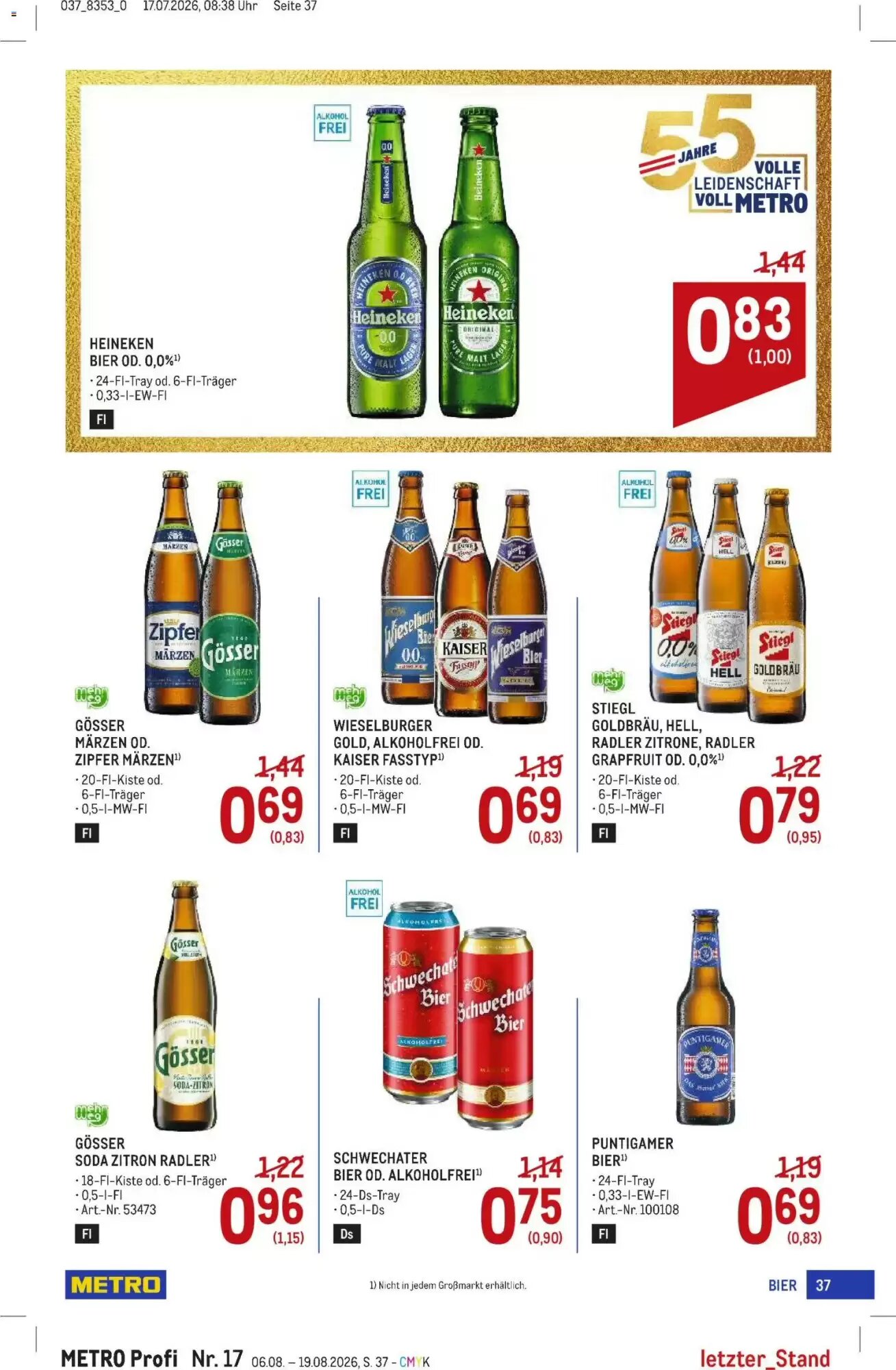 Metro Flugblatt (ab 06.08.2026) - Angebote und Prospekt - Seite 37