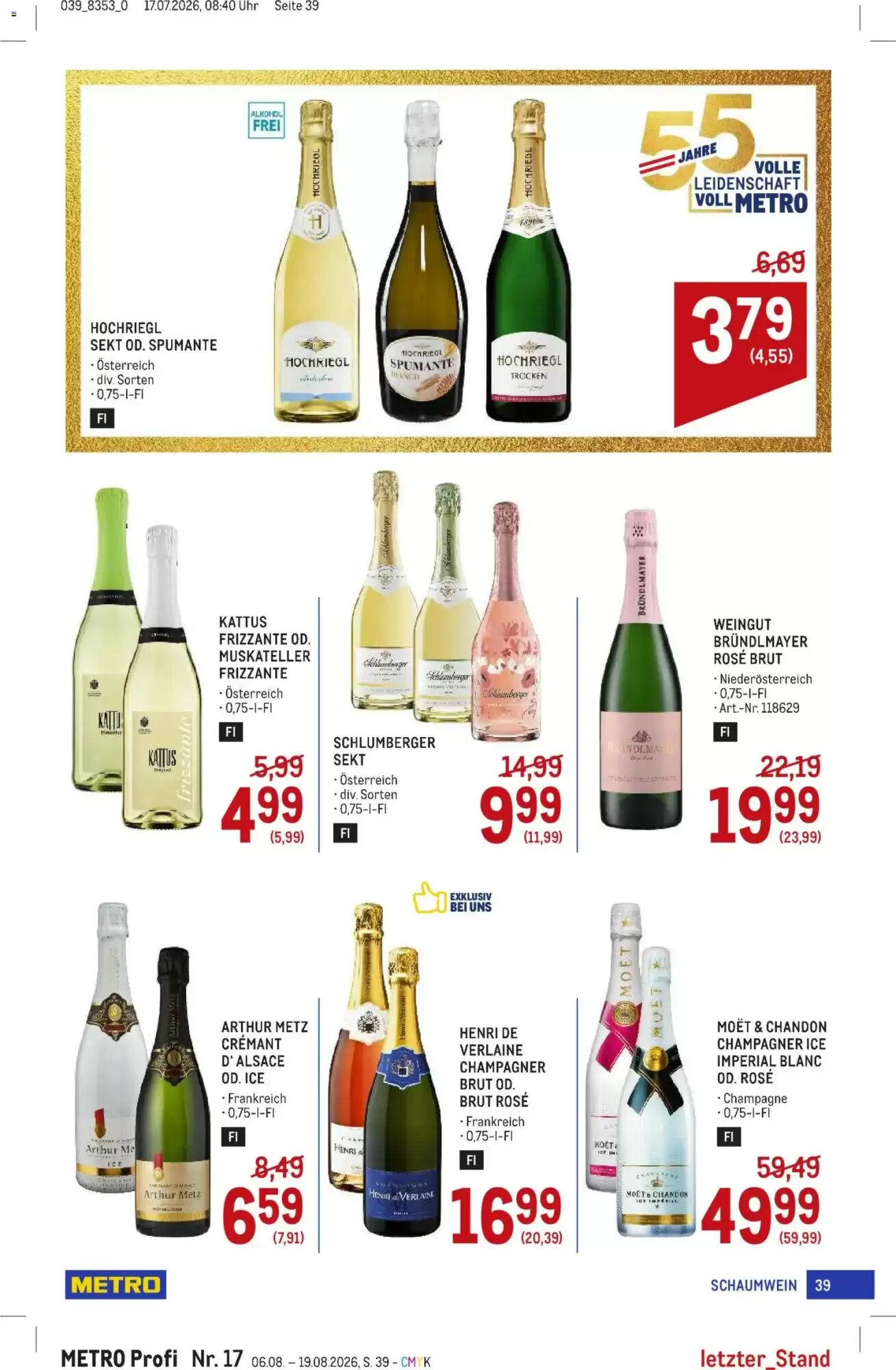 Metro Flugblatt (ab 06.08.2026) - Angebote und Prospekt - Seite 39