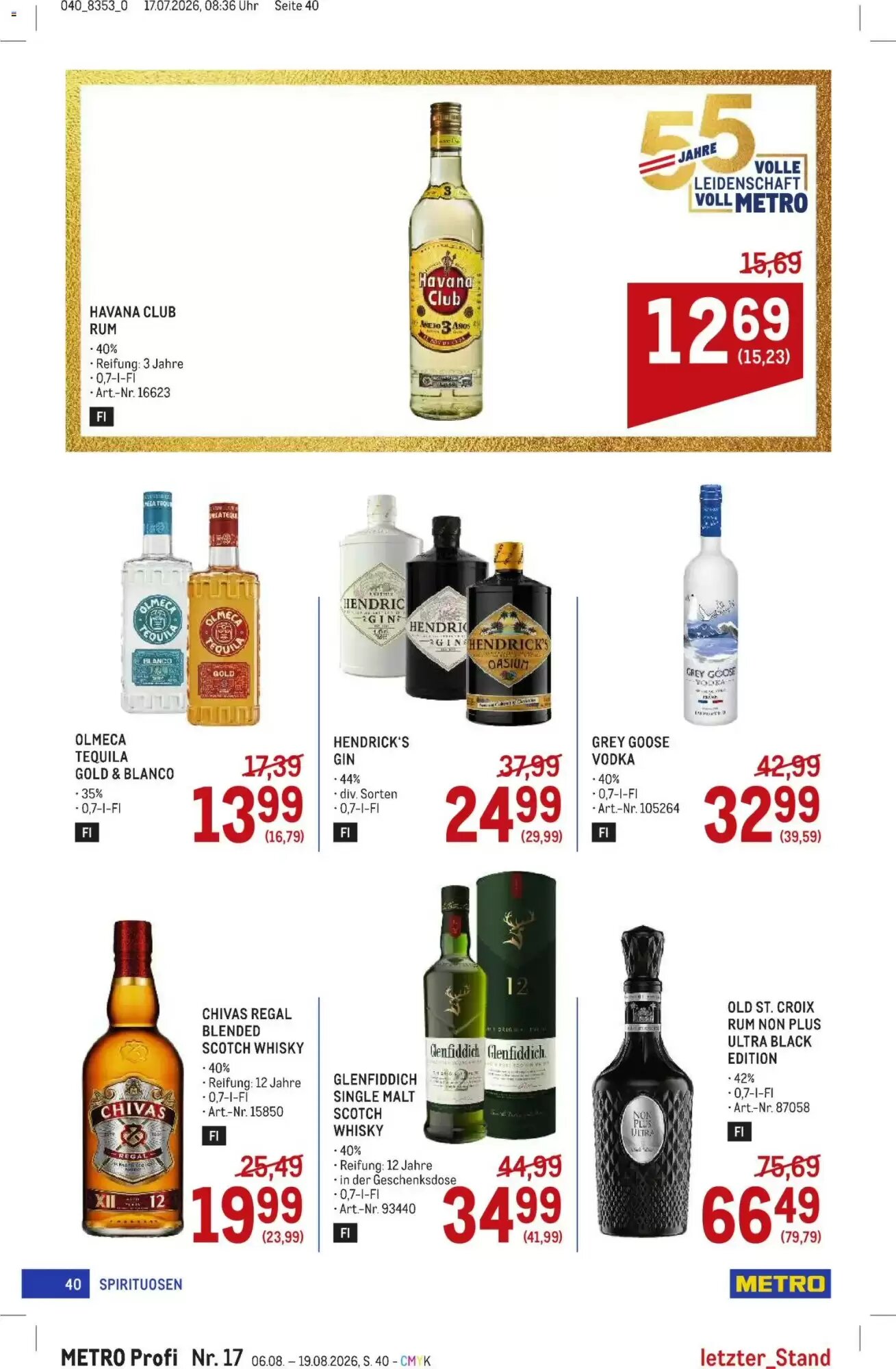 Metro Flugblatt (ab 06.08.2026) - Angebote und Prospekt - Seite 40