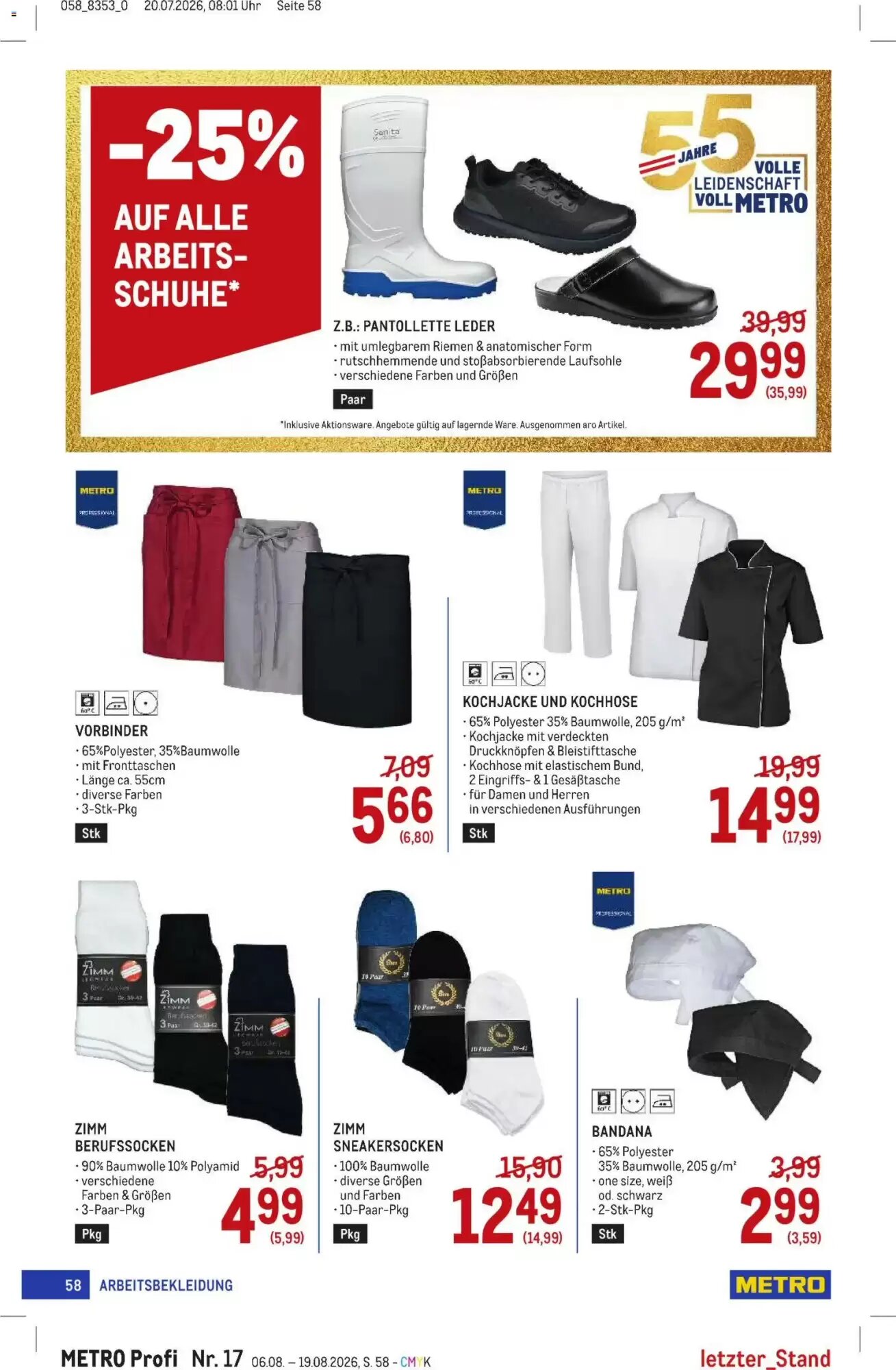 Metro Flugblatt (ab 06.08.2026) - Angebote und Prospekt - Seite 58
