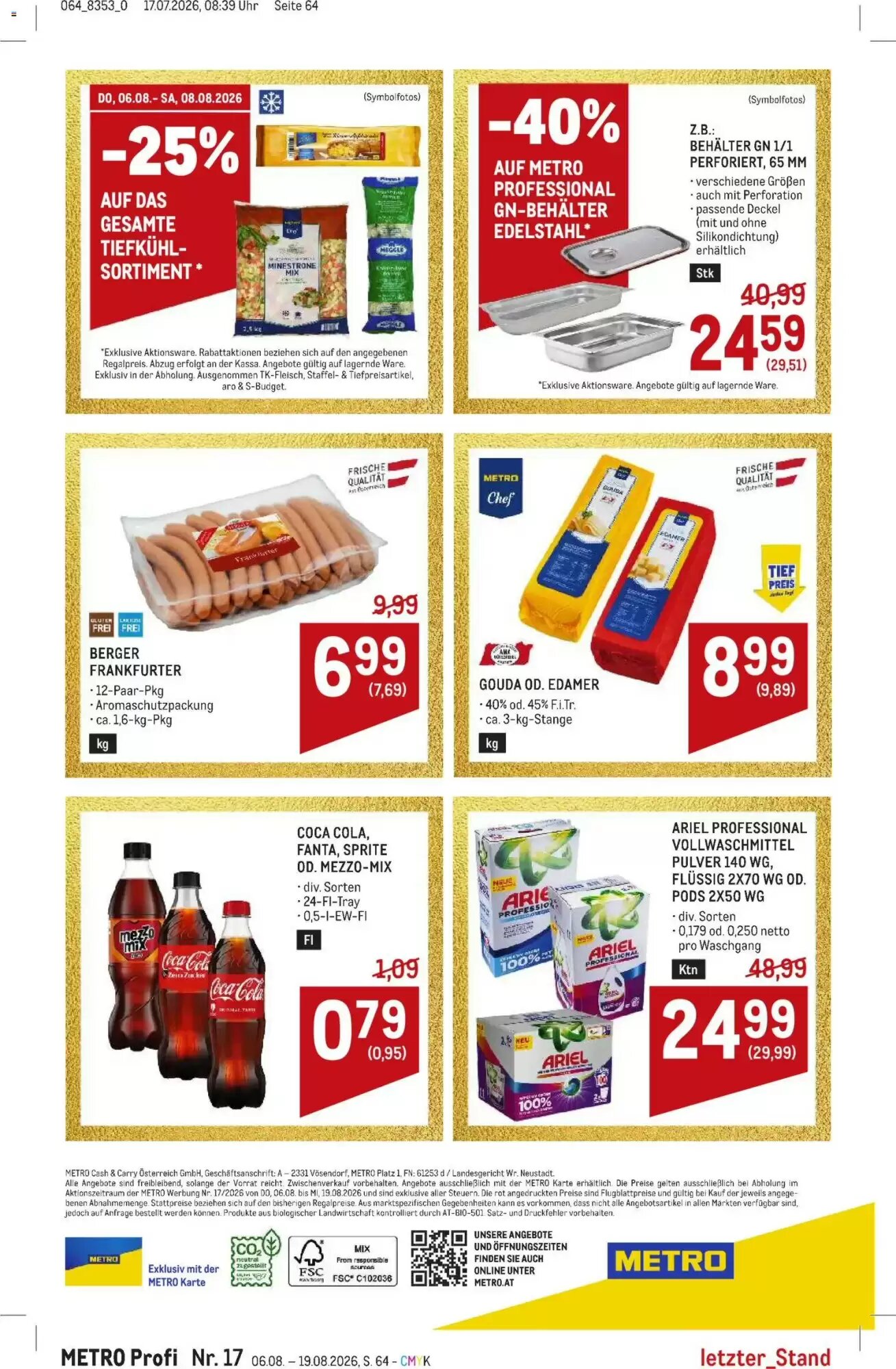 Metro Flugblatt (ab 06.08.2026) - Angebote und Prospekt - Seite 64