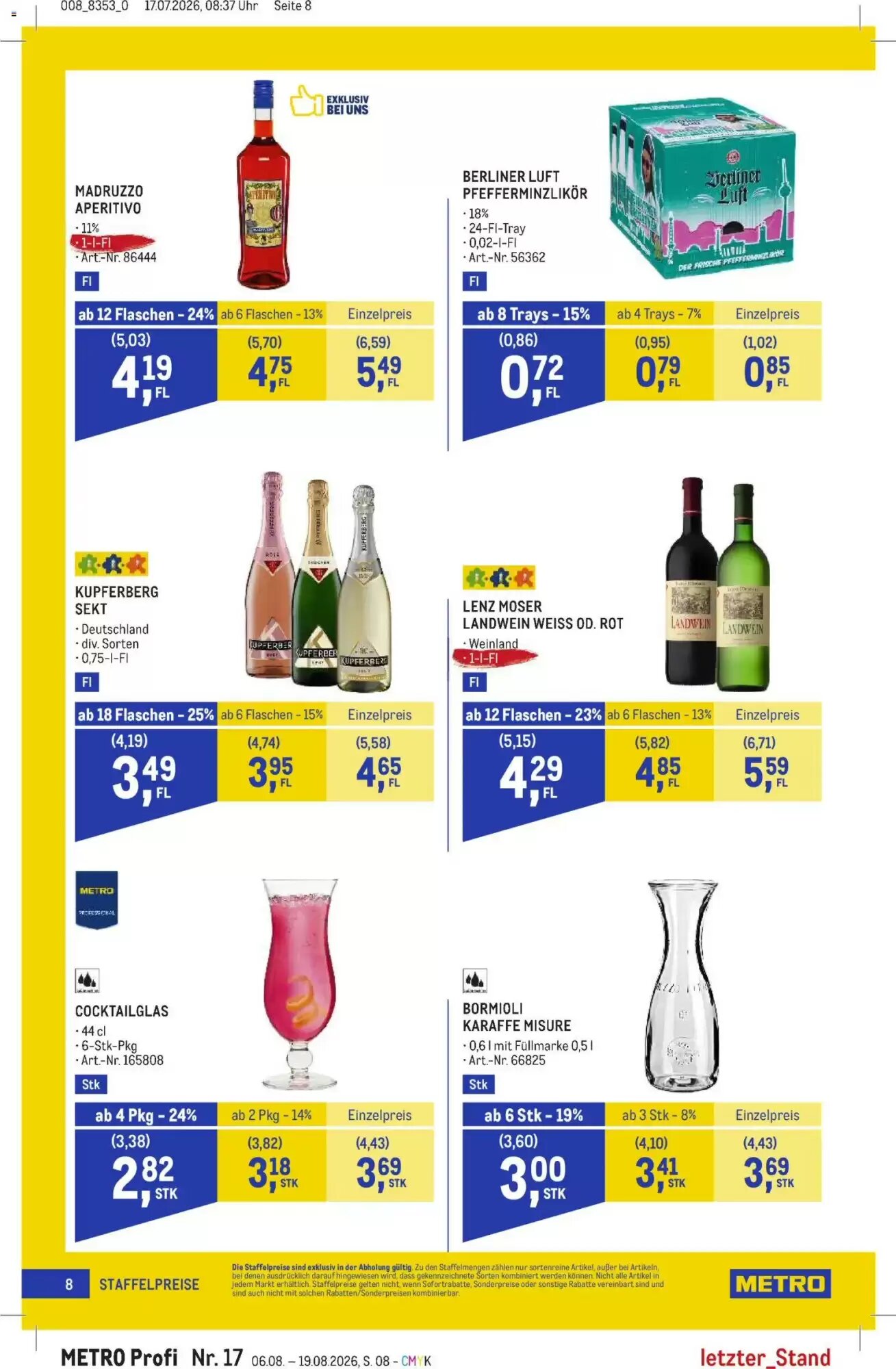 Metro Flugblatt (ab 06.08.2026) - Angebote und Prospekt - Seite 8