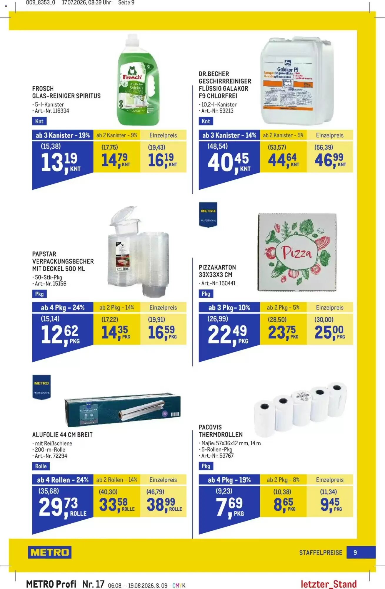 Metro Flugblatt (ab 06.08.2026) - Angebote und Prospekt - Seite 9