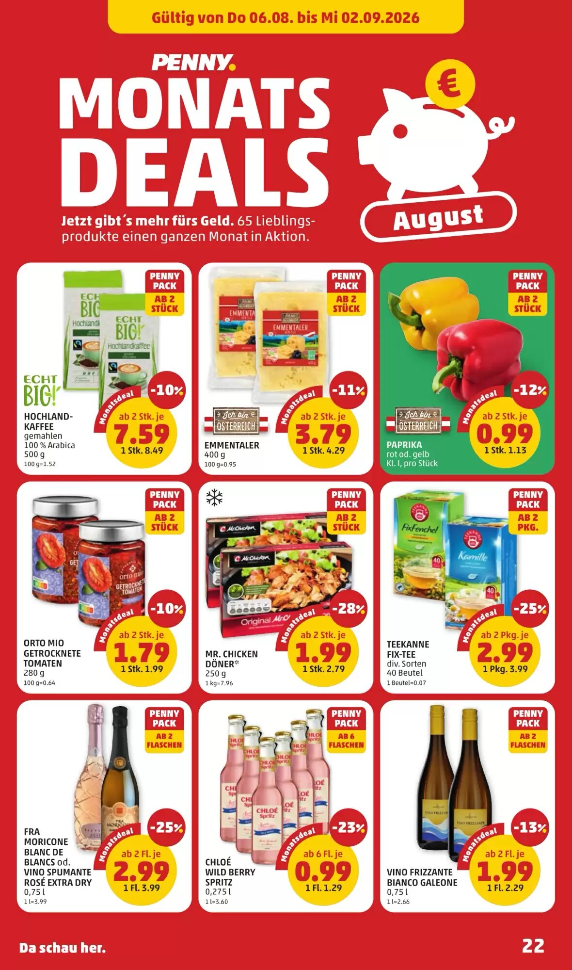 PENNY Flugblatt (ab 06.08.2026) - Angebote und Prospekt - Seite 22