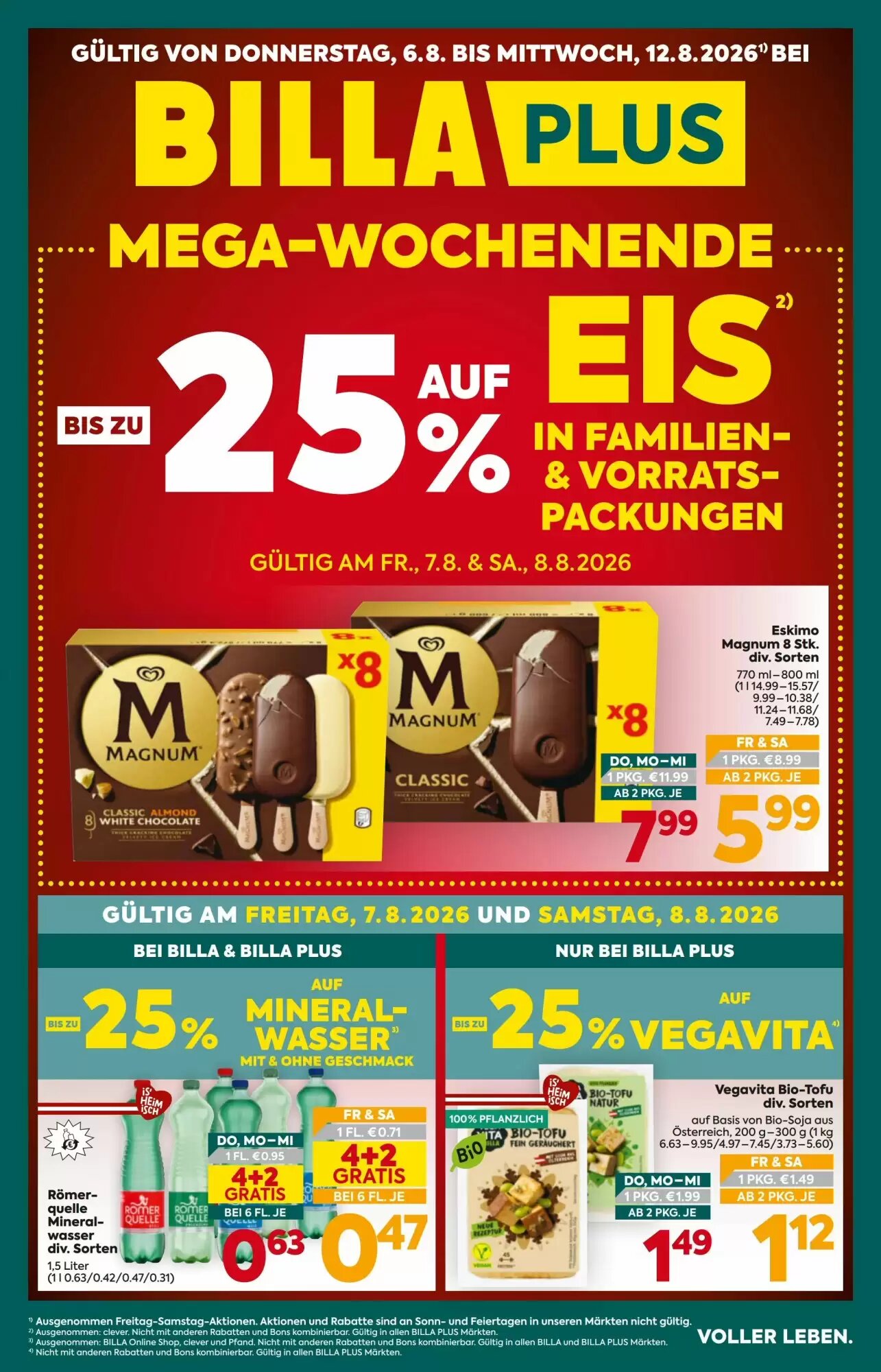 Billa Flugblatt (ab 06.08.2026) - Angebote und Prospekt - Seite 1
