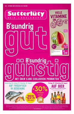 Sutterlüty Flugblatt (ab 06.08.2026) - Angebote und Prospekt