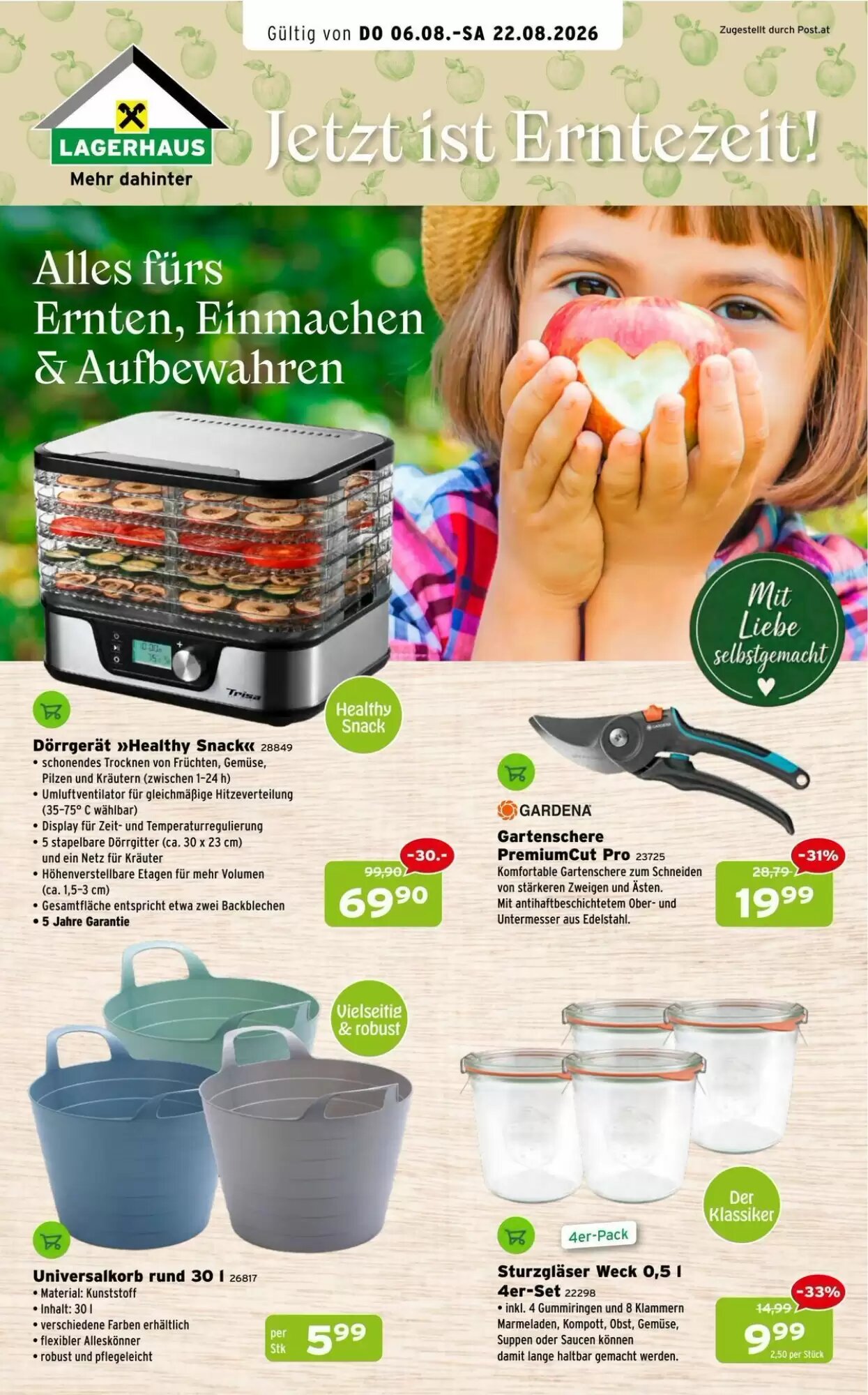 Salzburger Lagerhaus Flugblatt (ab 06.08.2026) - Angebote und Prospekt - Seite 1