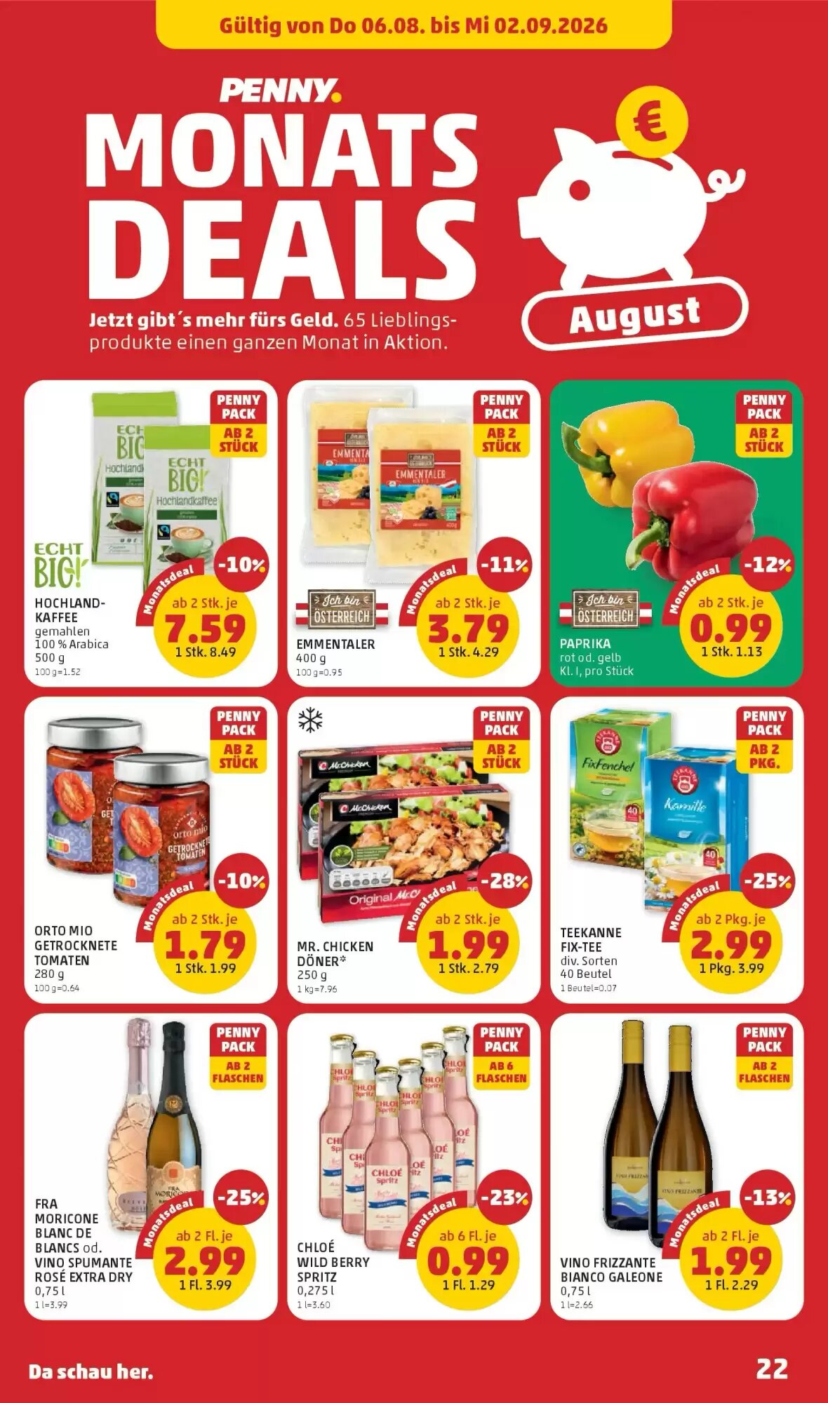 PENNY Flugblatt (ab 06.08.2026) - Angebote und Prospekt - Seite 22