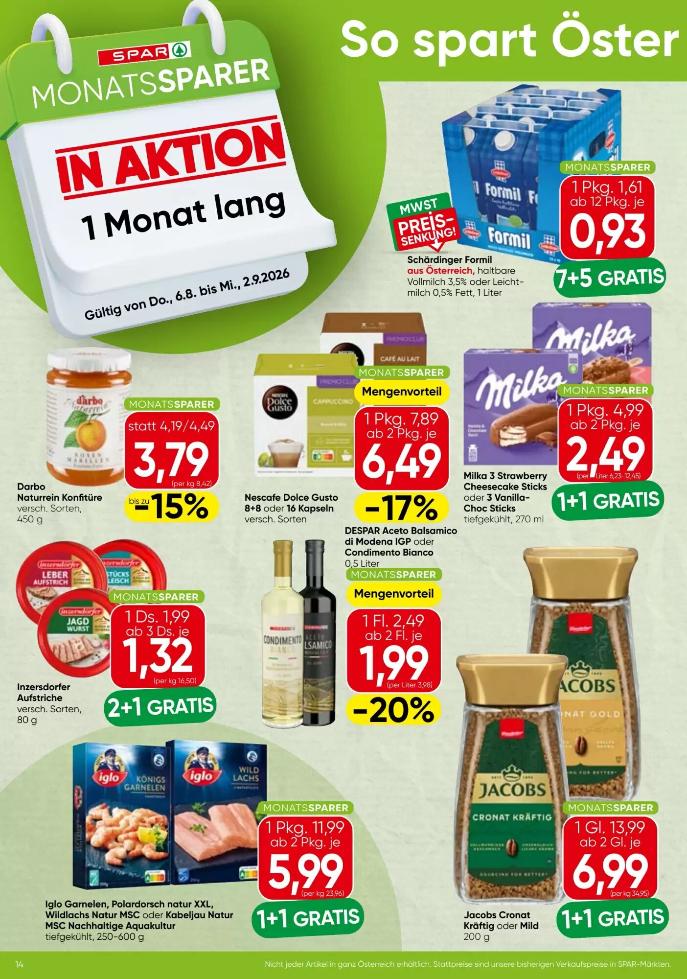 Spar Flugblatt (ab 06.08.2026) - Angebote und Prospekt - Seite 2