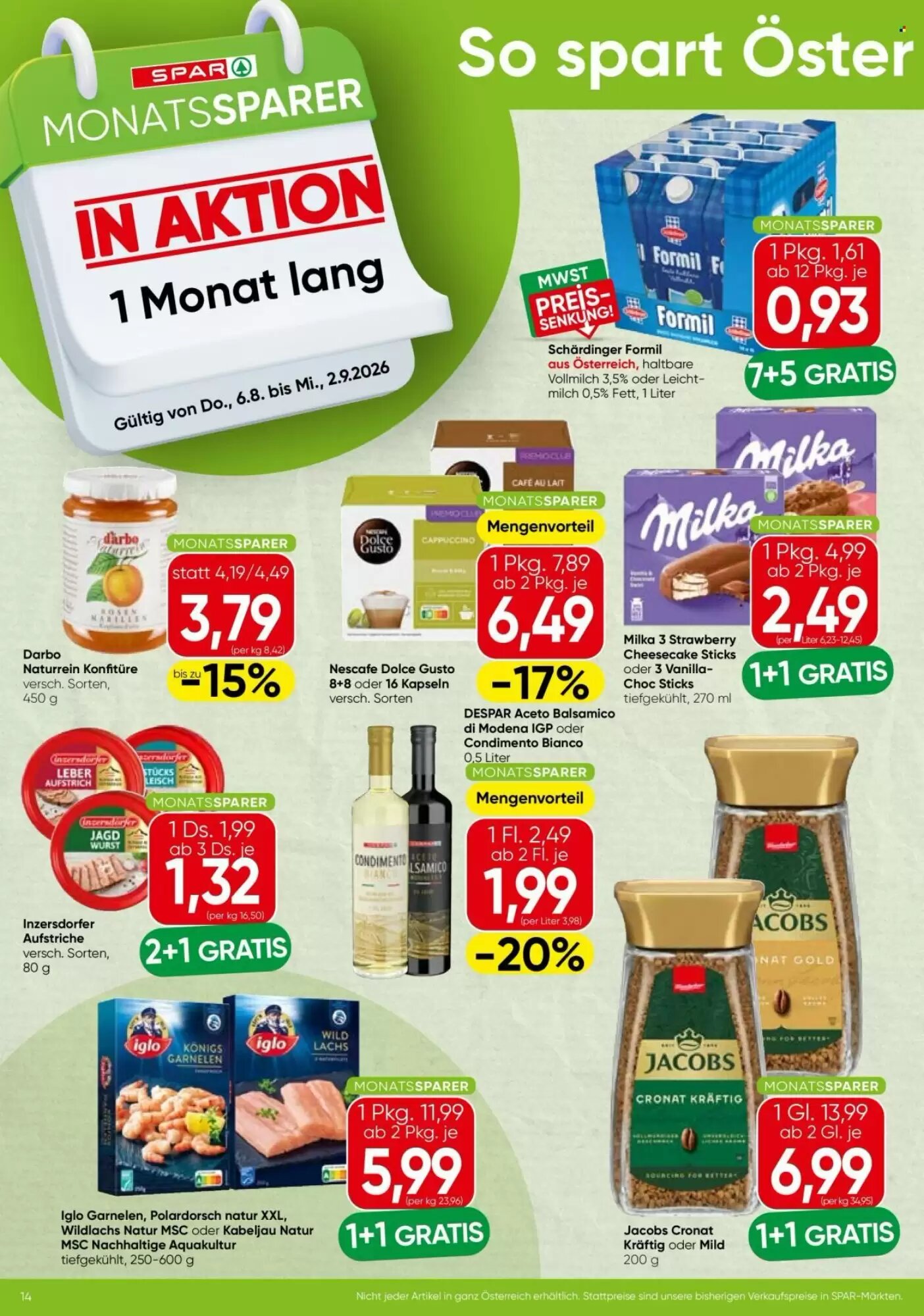 Eurospar Flugblatt (ab 06.08.2026) - Angebote und Prospekt - Seite 14