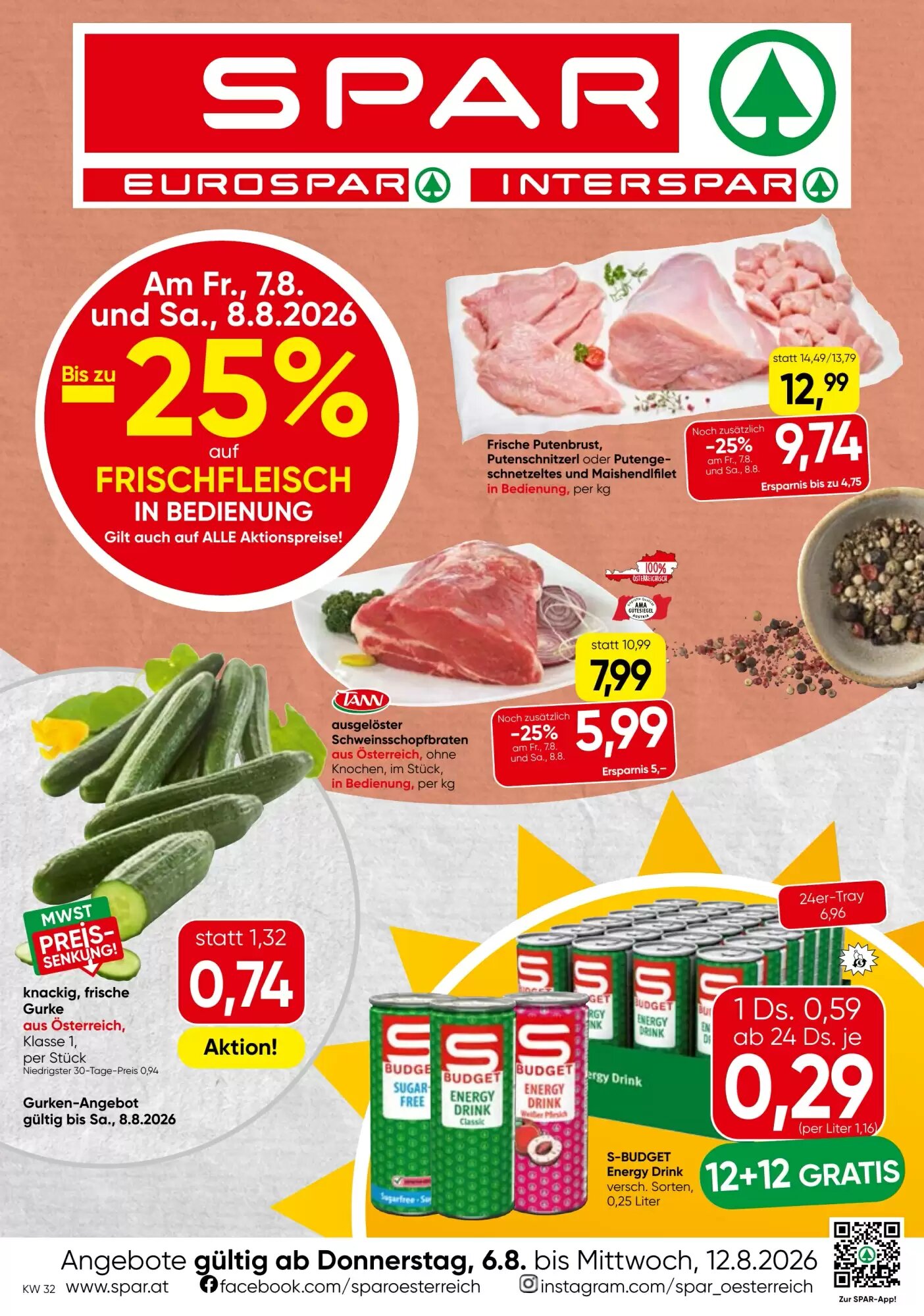 Spar Flugblatt (ab 06.08.2026) - Angebote und Prospekt - Seite 1