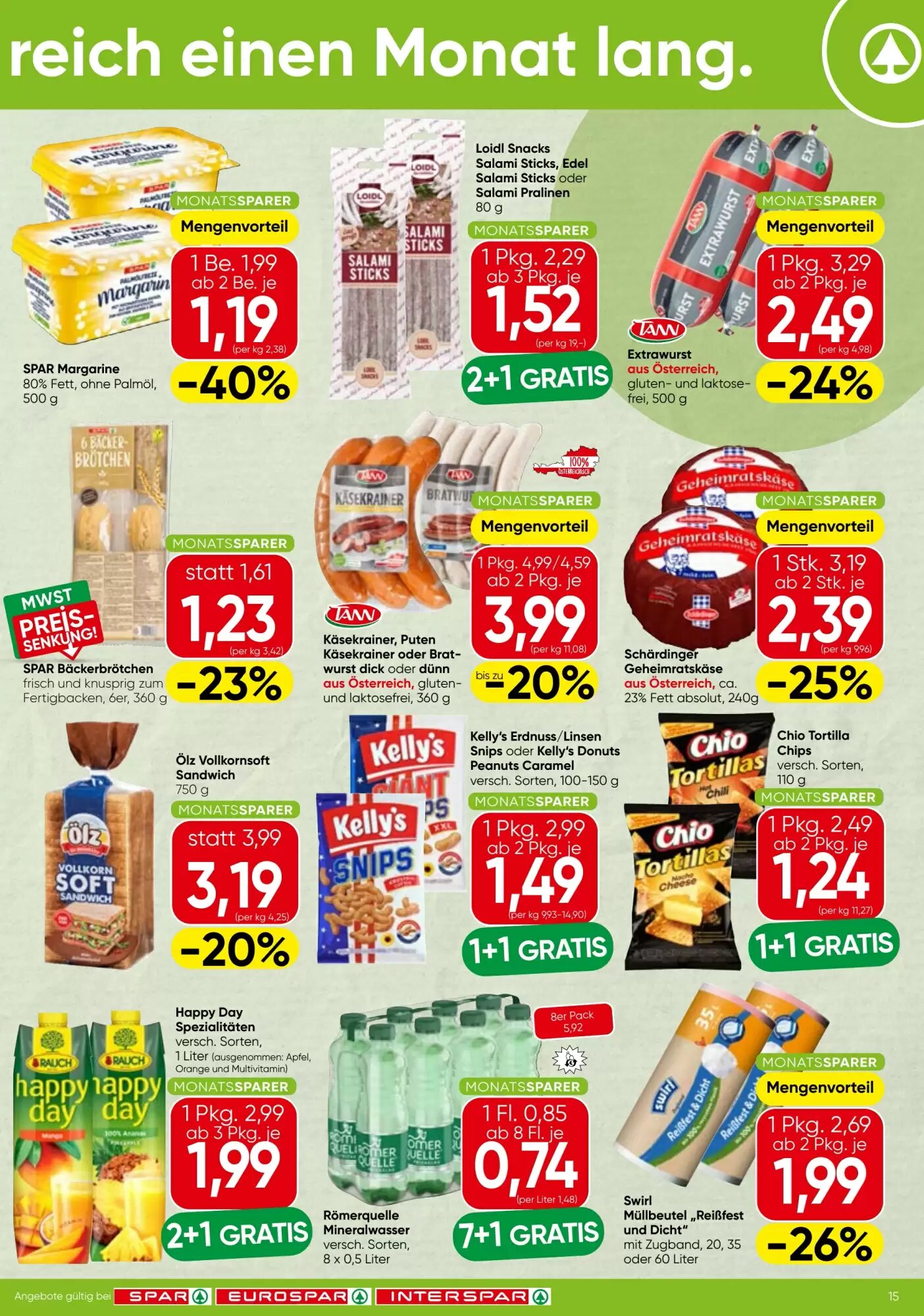 Spar Flugblatt (ab 06.08.2026) - Angebote und Prospekt - Seite 15