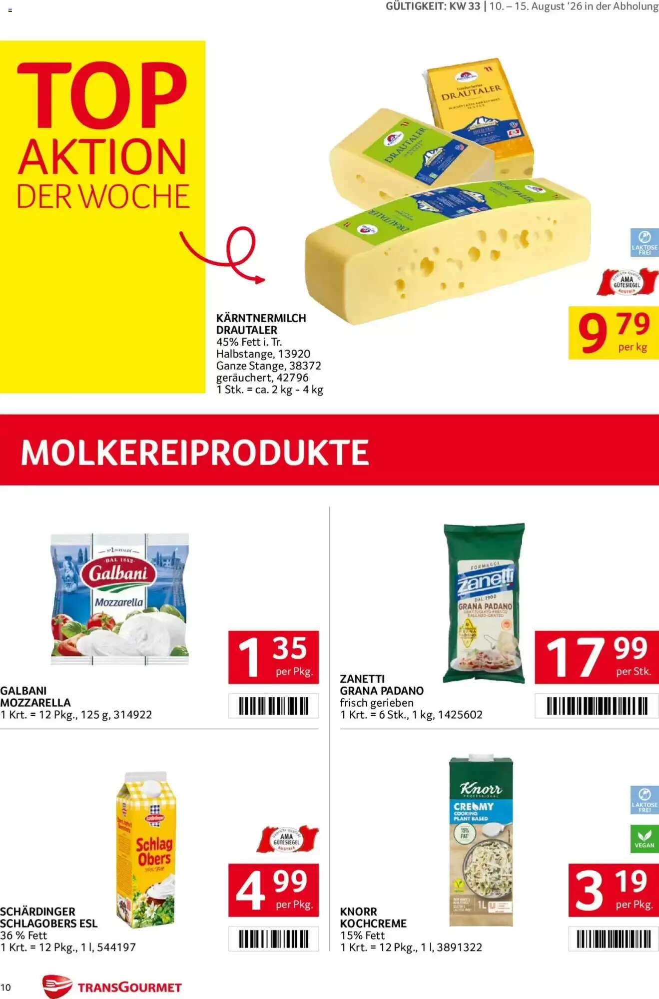 Transgourmet Flugblatt (ab 10.08.2026) - Angebote und Prospekt - Seite 10