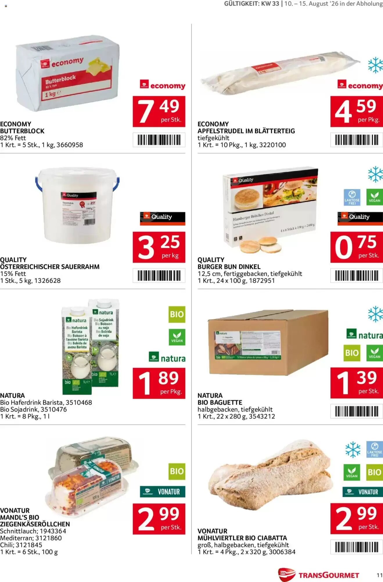 Transgourmet Flugblatt (ab 10.08.2026) - Angebote und Prospekt - Seite 11
