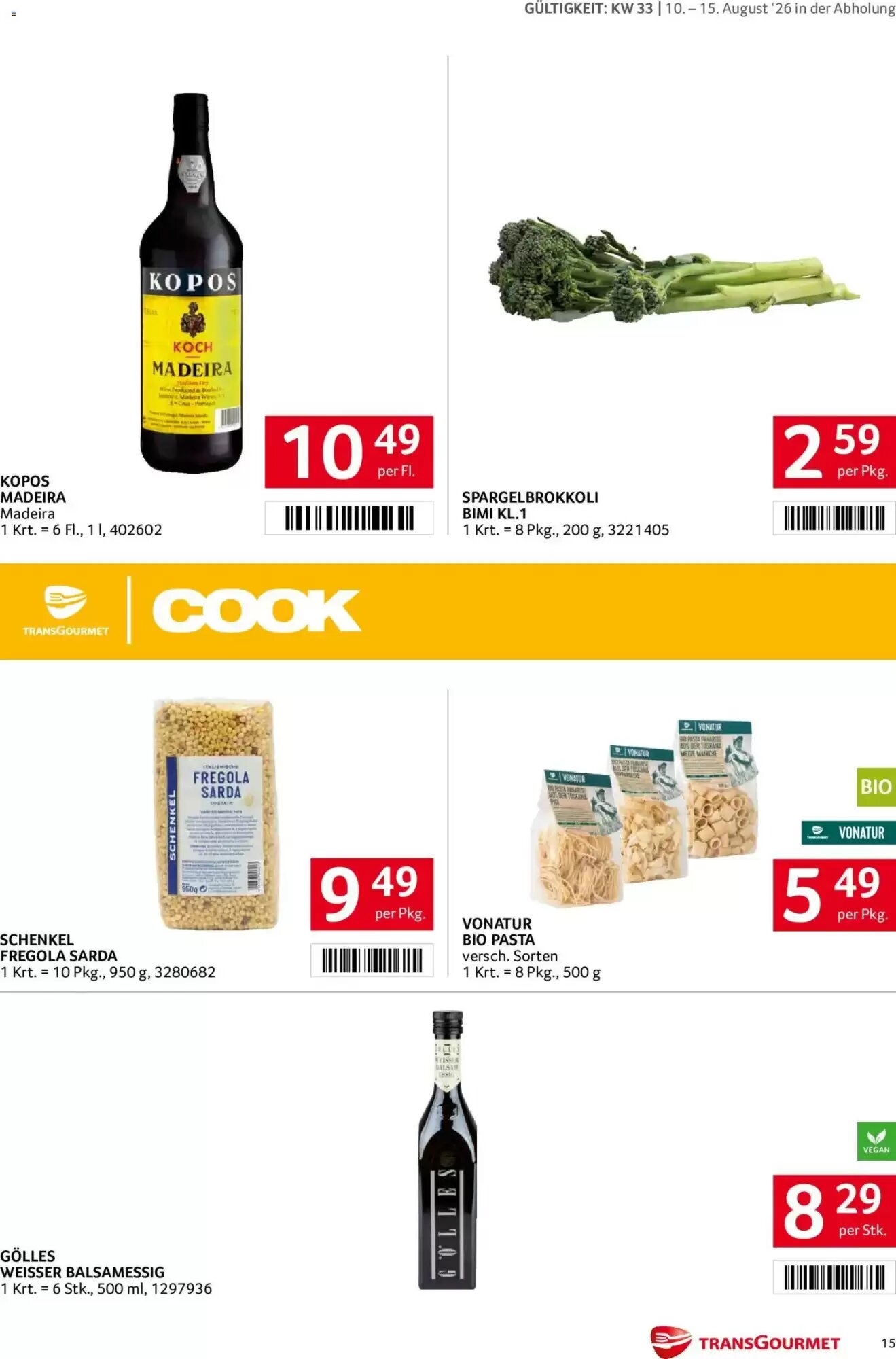 Transgourmet Flugblatt (ab 10.08.2026) - Angebote und Prospekt - Seite 15